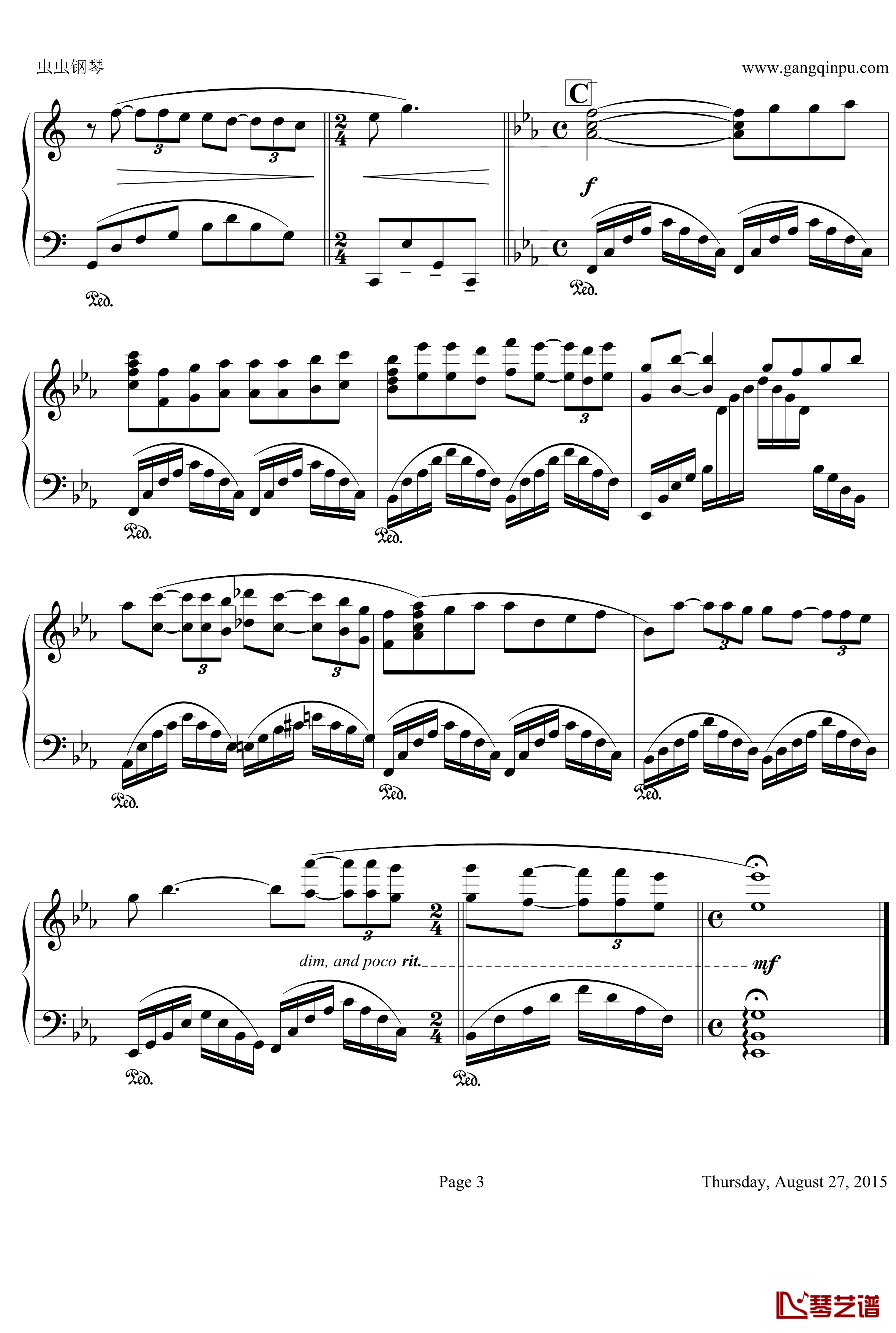 The Way I Loved You 钢琴谱-2&amp;amp;apos;32-克莱德曼