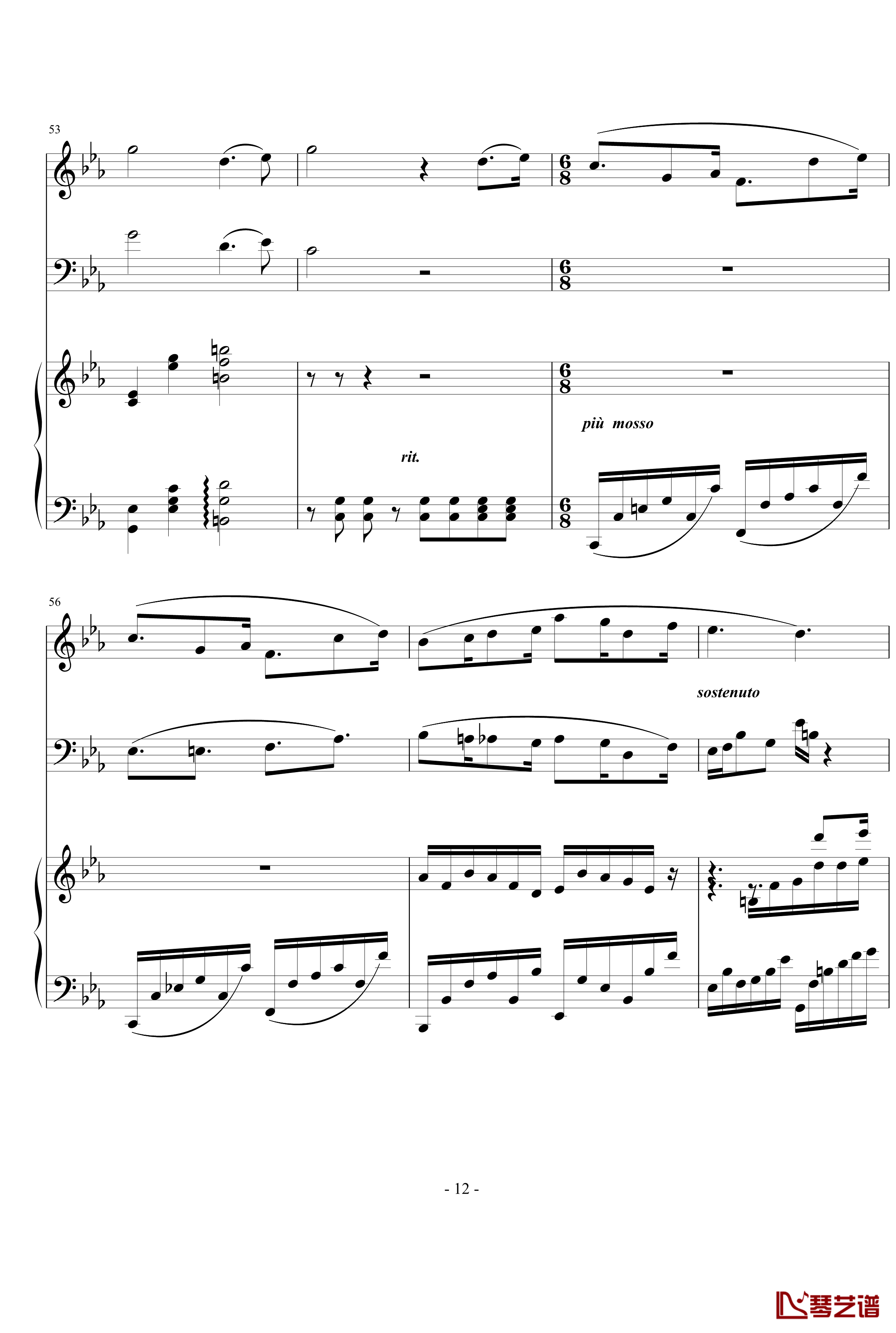 Trio piece钢琴谱-nyride-随写三重奏小品