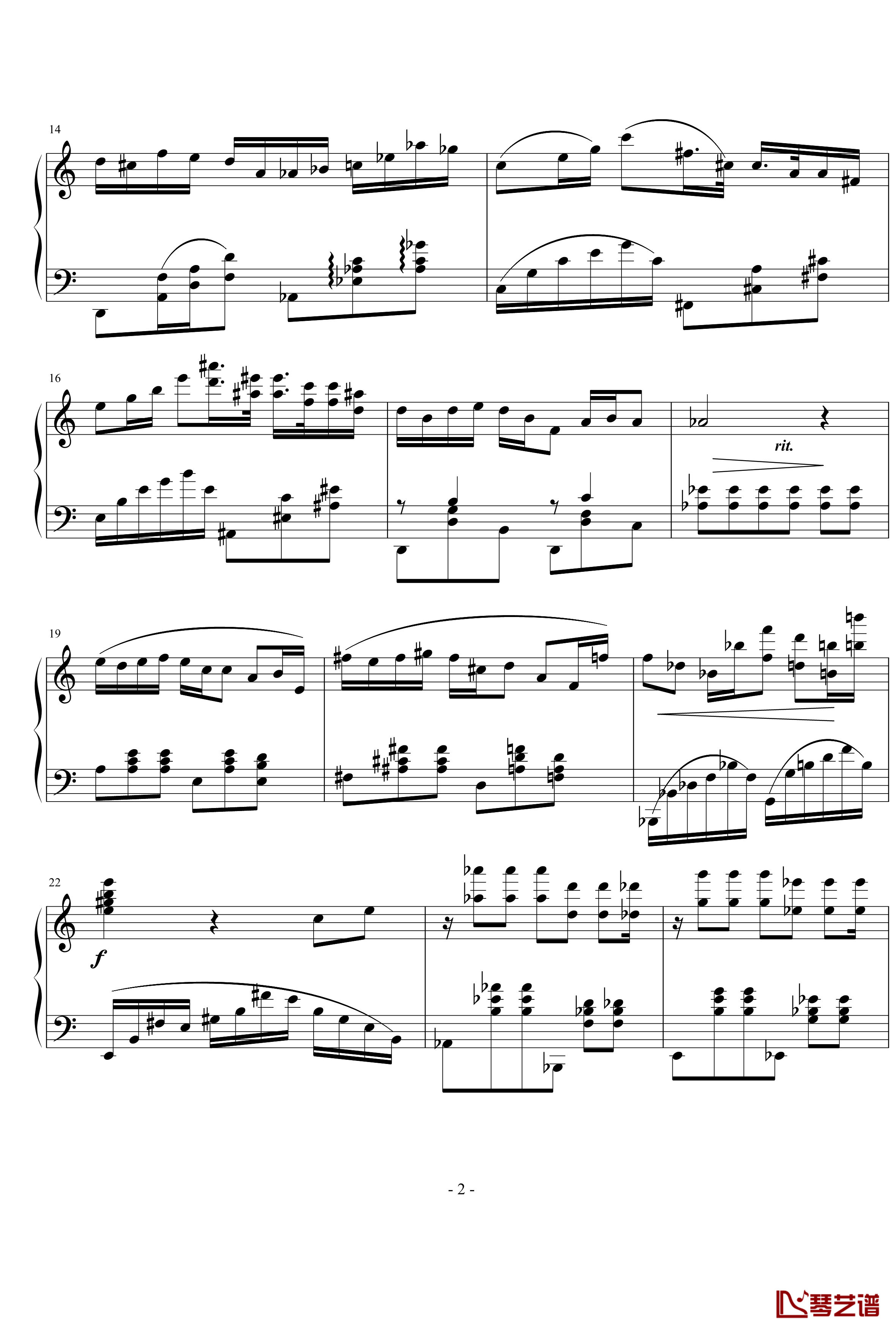biaoti钢琴谱-nyride