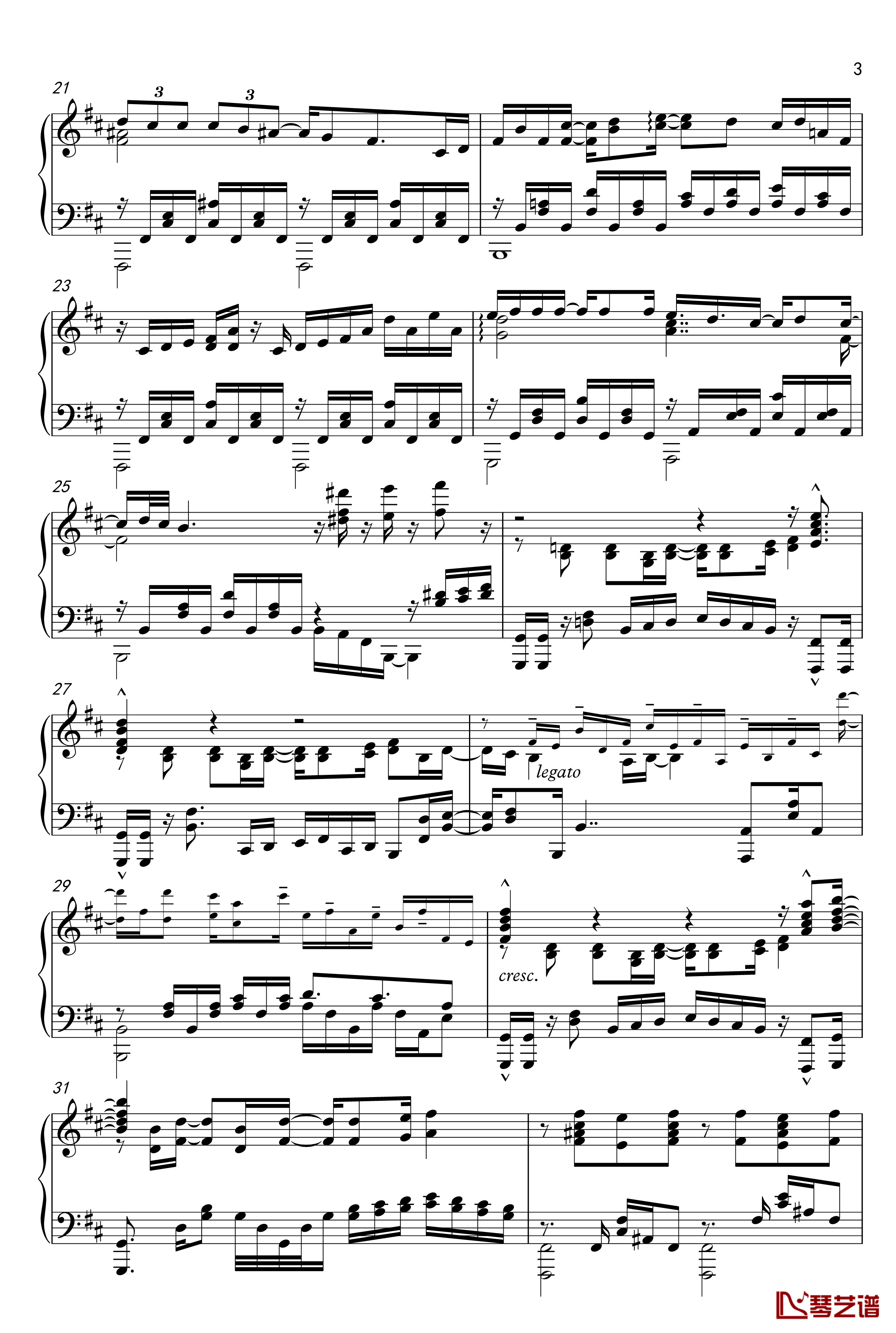 Again钢琴谱-【钢之炼金术师09 ED1】-钢之炼金术师