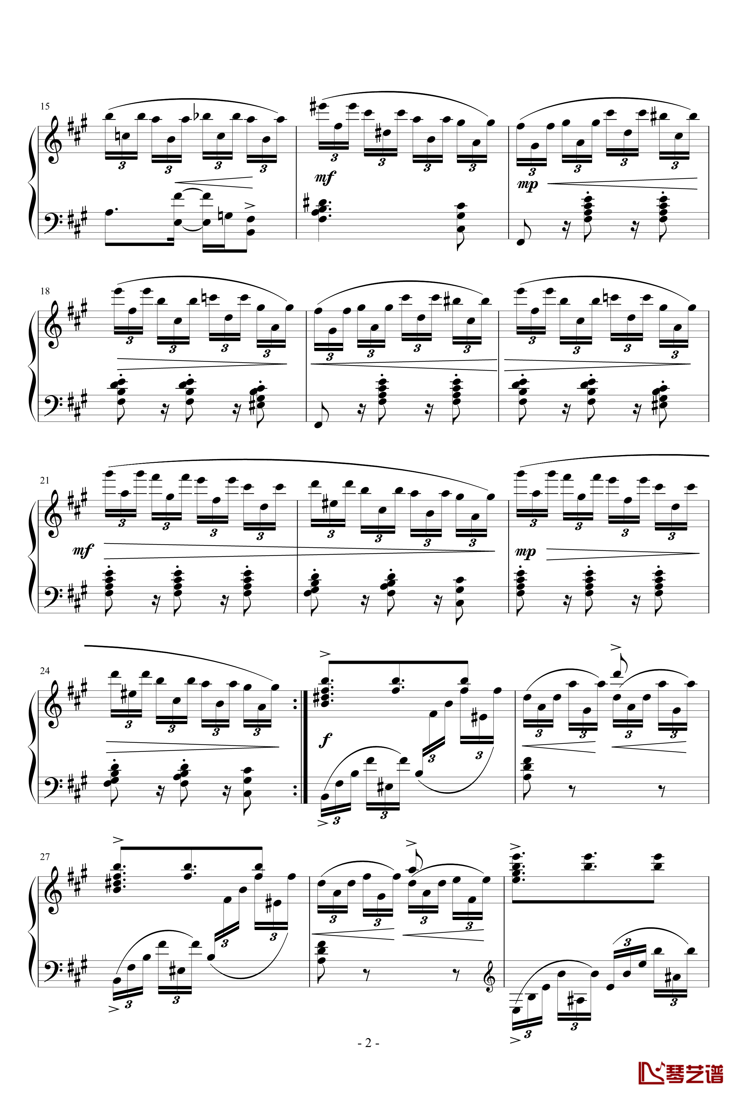 Etude in B minor钢琴谱-KioooS