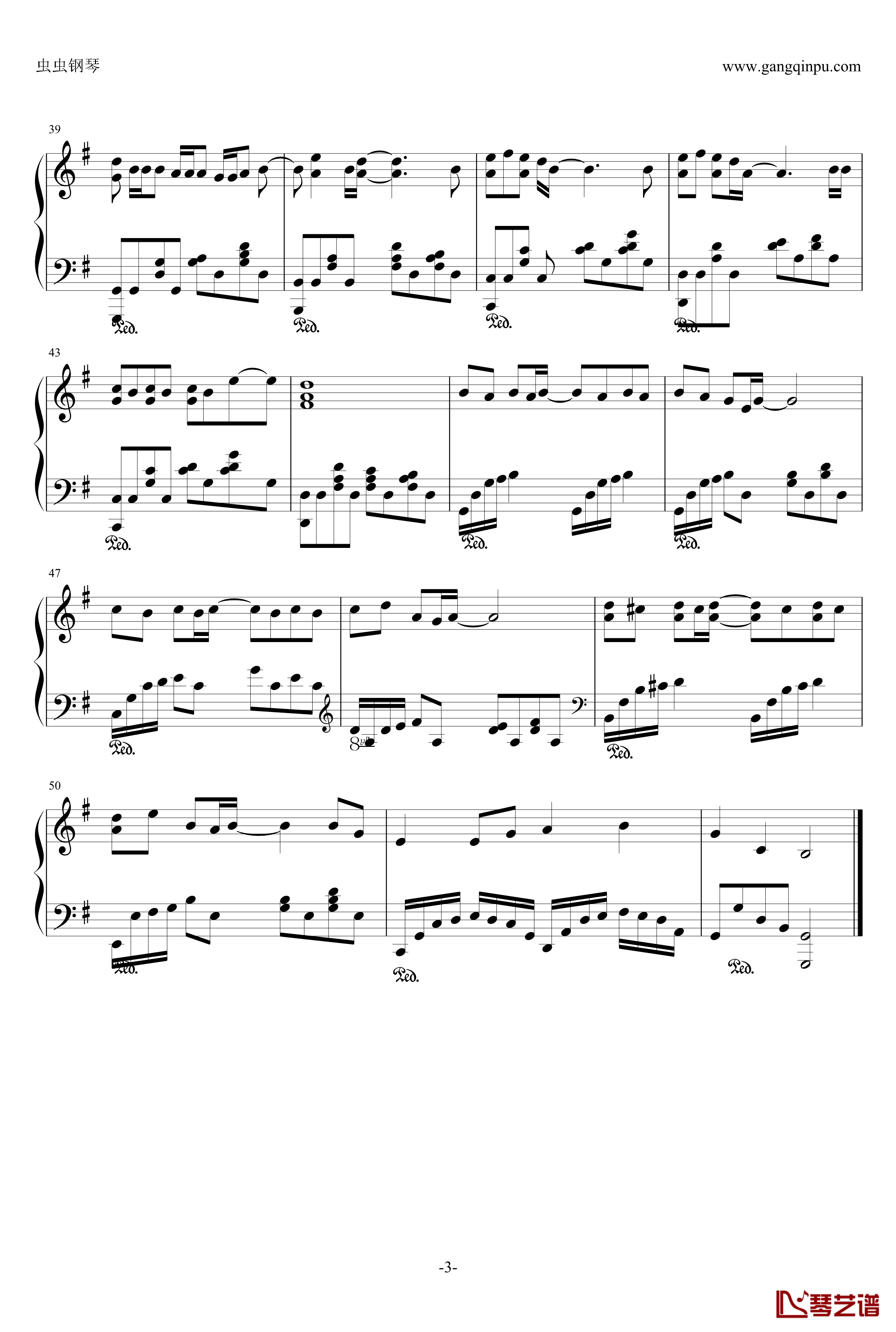 温柔钢琴谱-五月天-LBF