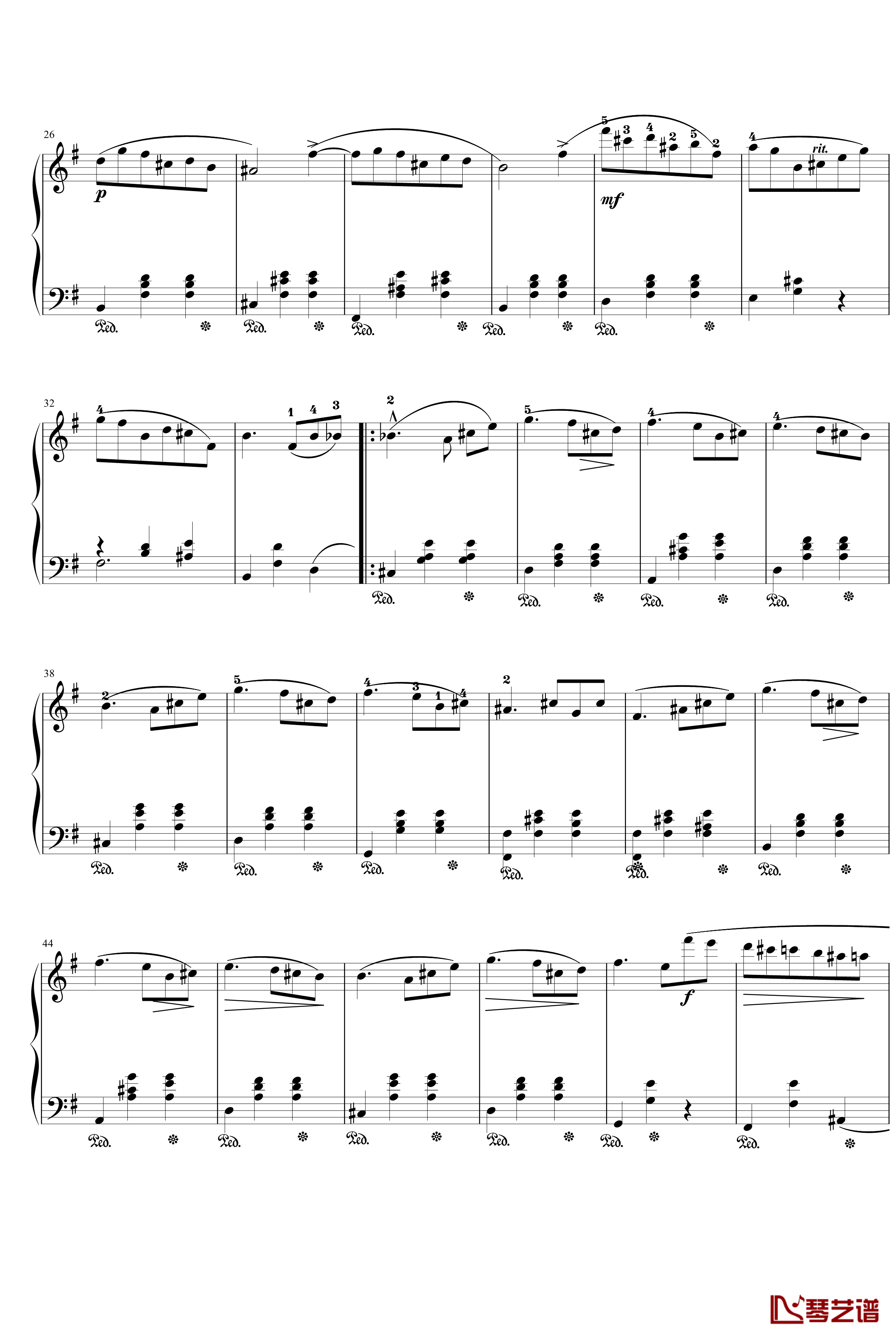 圆舞曲Op.69 No.2钢琴谱-肖邦-chopin