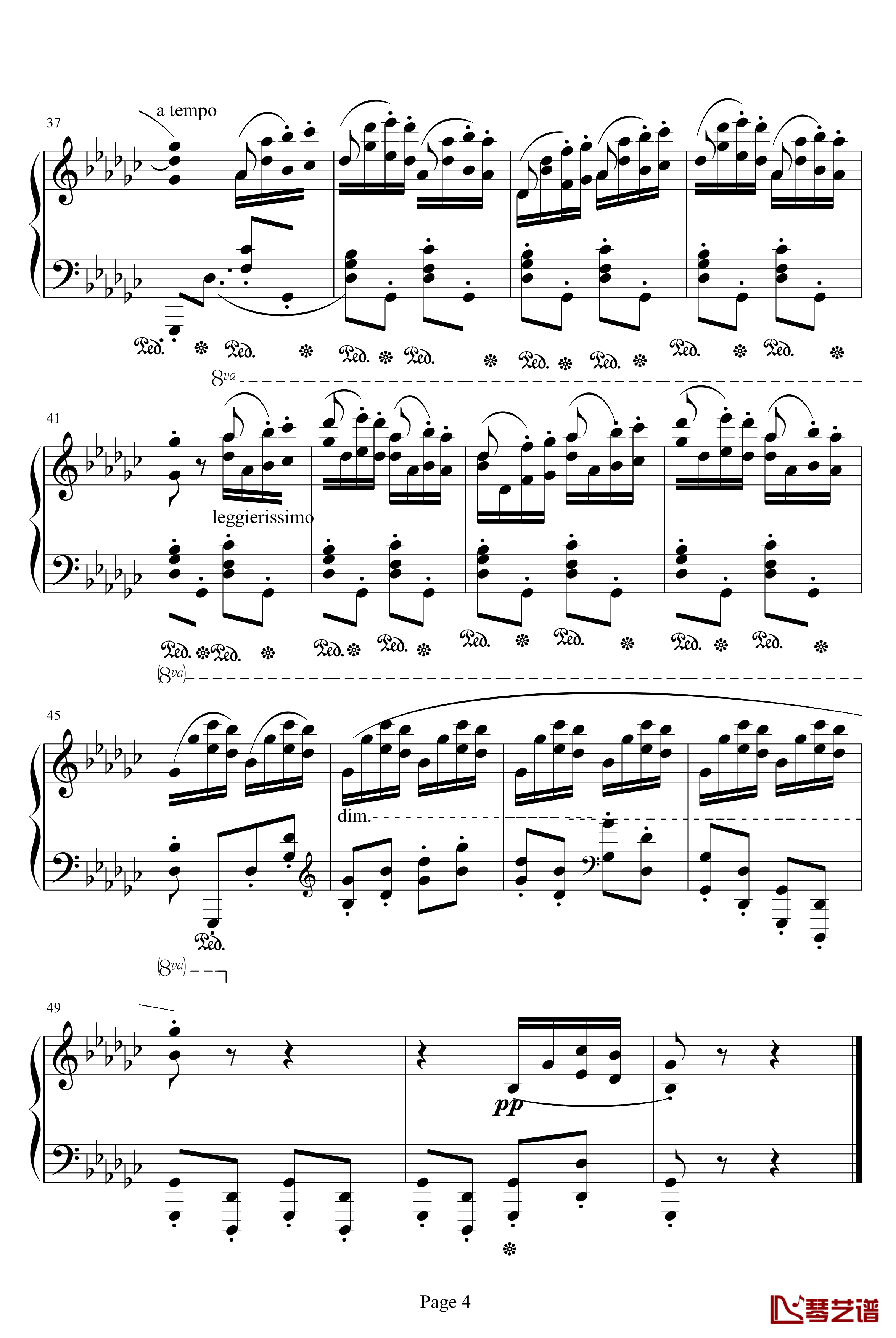 12 Etudes No.9 in G flat major钢琴谱-肖邦-chopin
