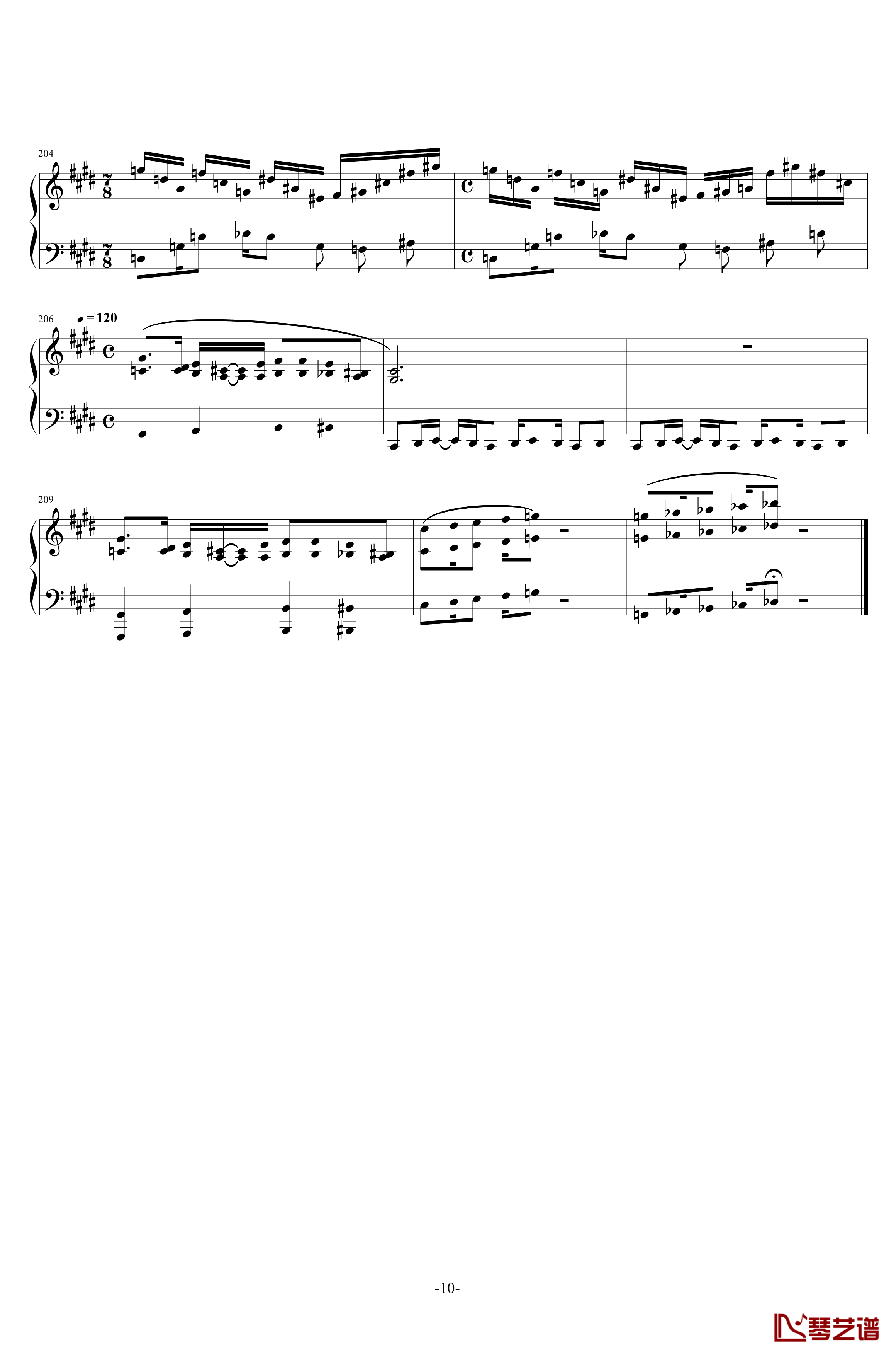 Kefka&#039;s Theme钢琴谱-Final Fanstay XIV-最终幻想