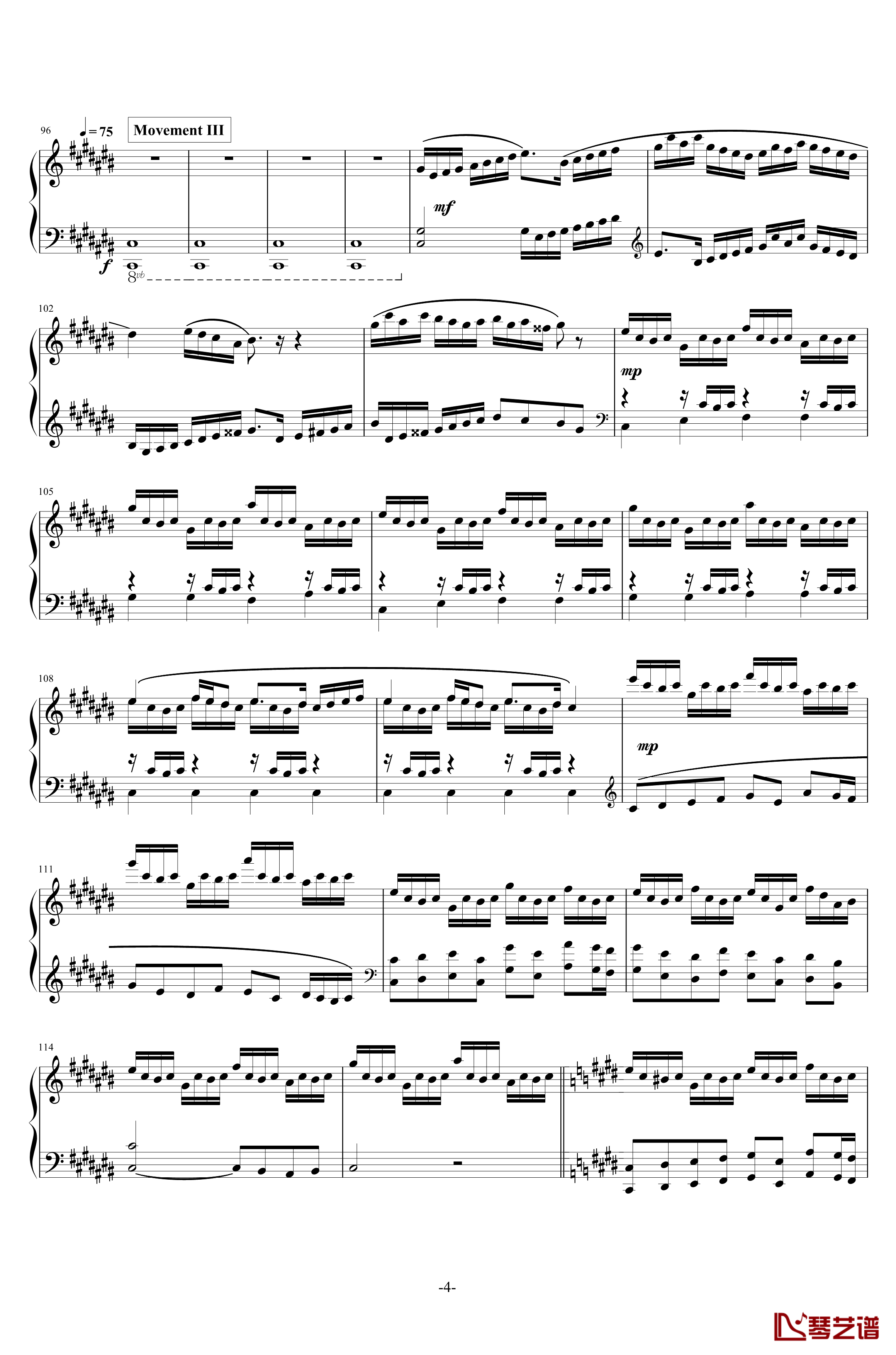 Kefka&#039;s Theme钢琴谱-Final Fanstay XIV-最终幻想