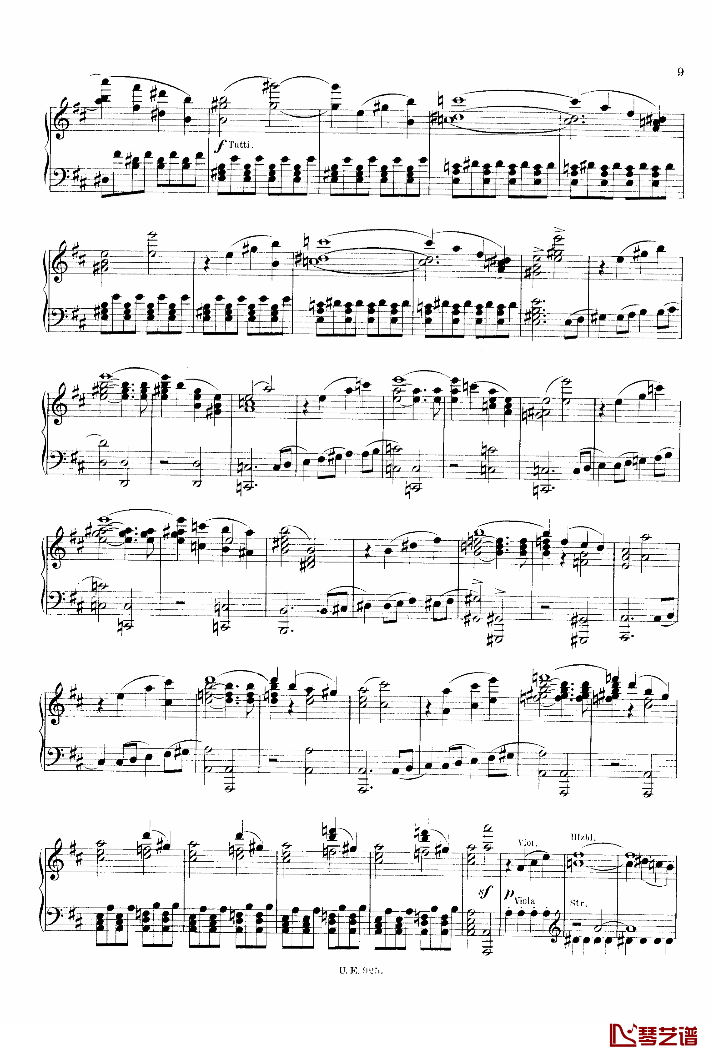 D大调第一交响曲 D.82钢琴谱-舒伯特