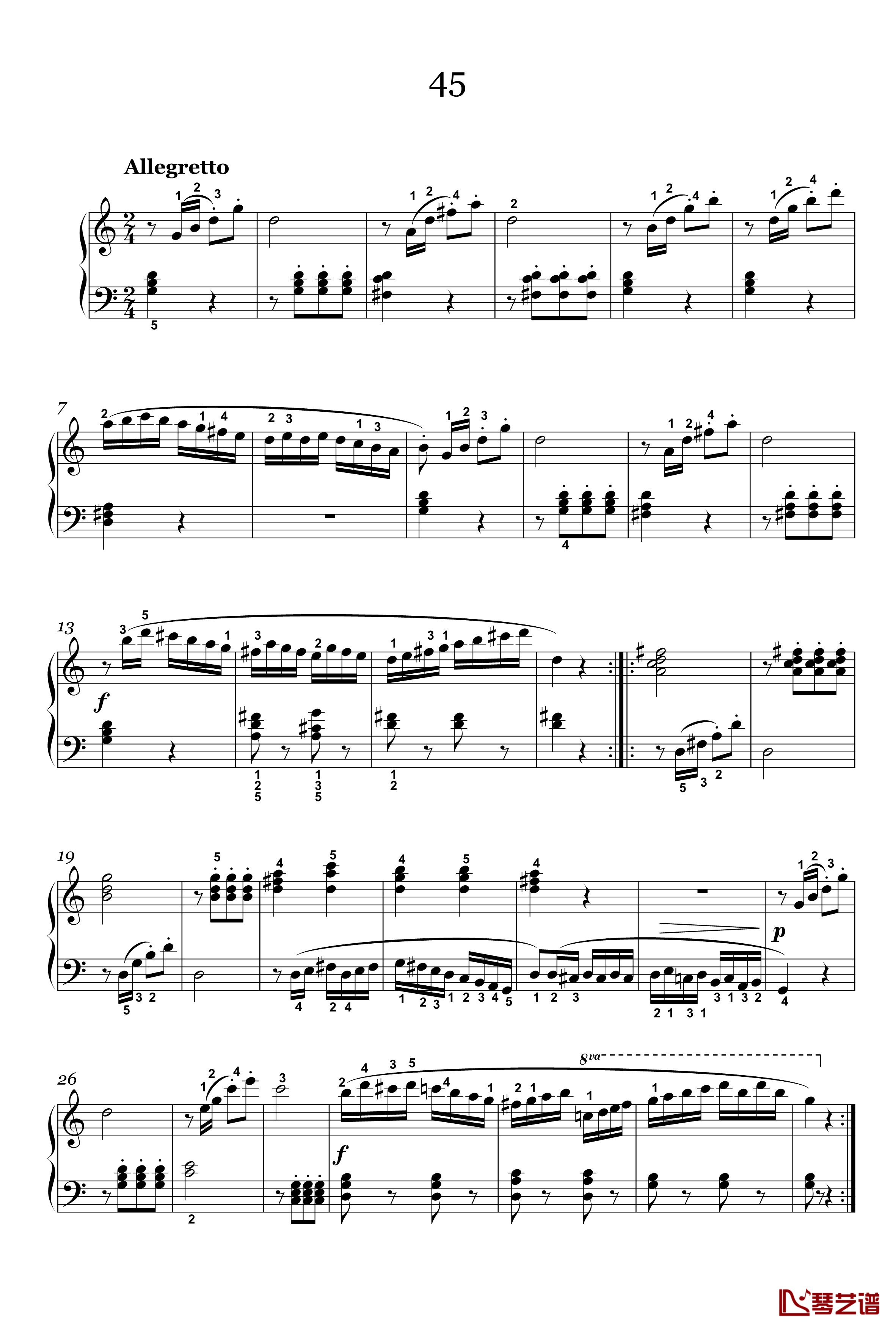 33钢琴谱-56-车尔尼-Czerny-599