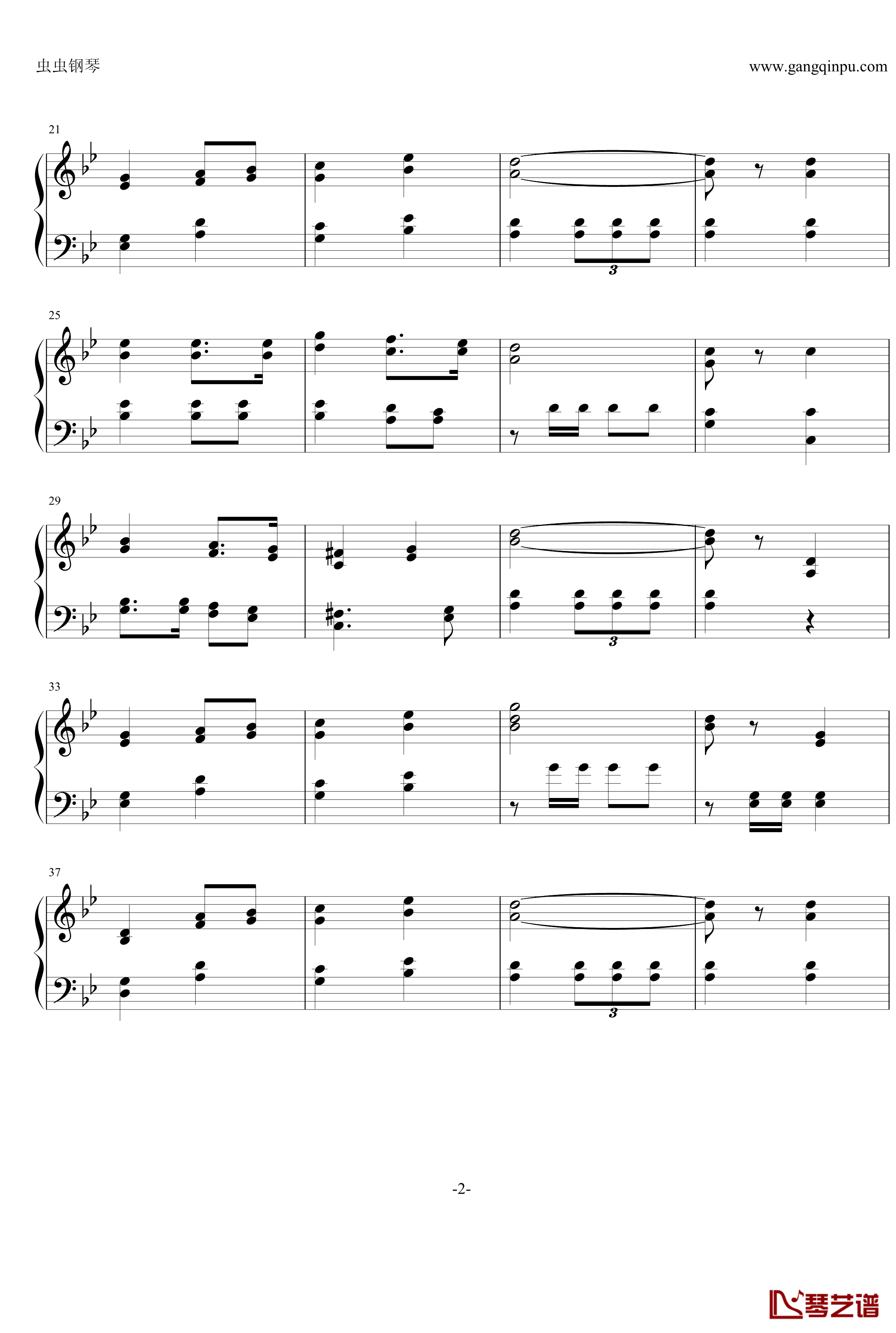 斯图卡之歌钢琴谱-世界名曲
