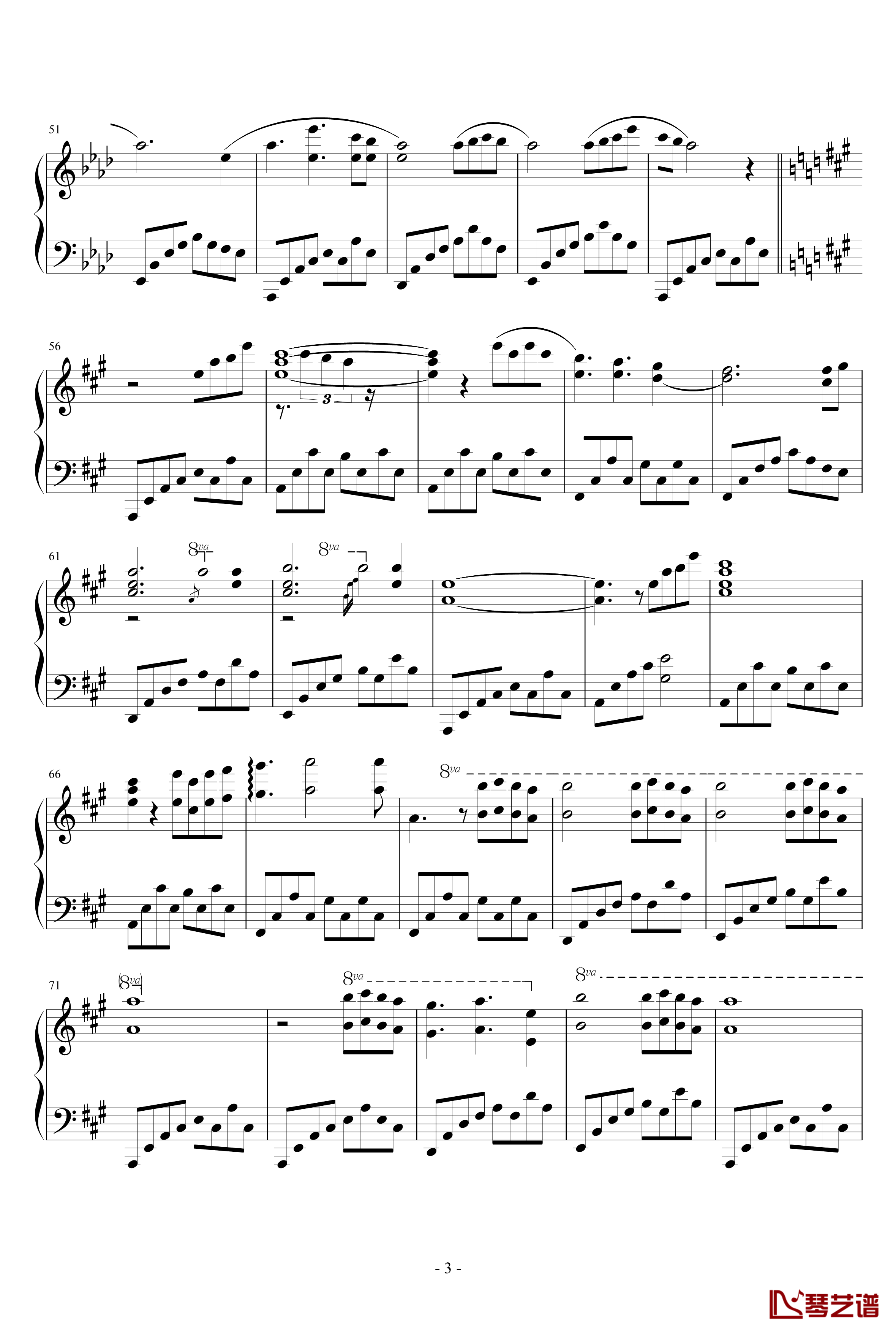 Moonlight钢琴谱-LEF