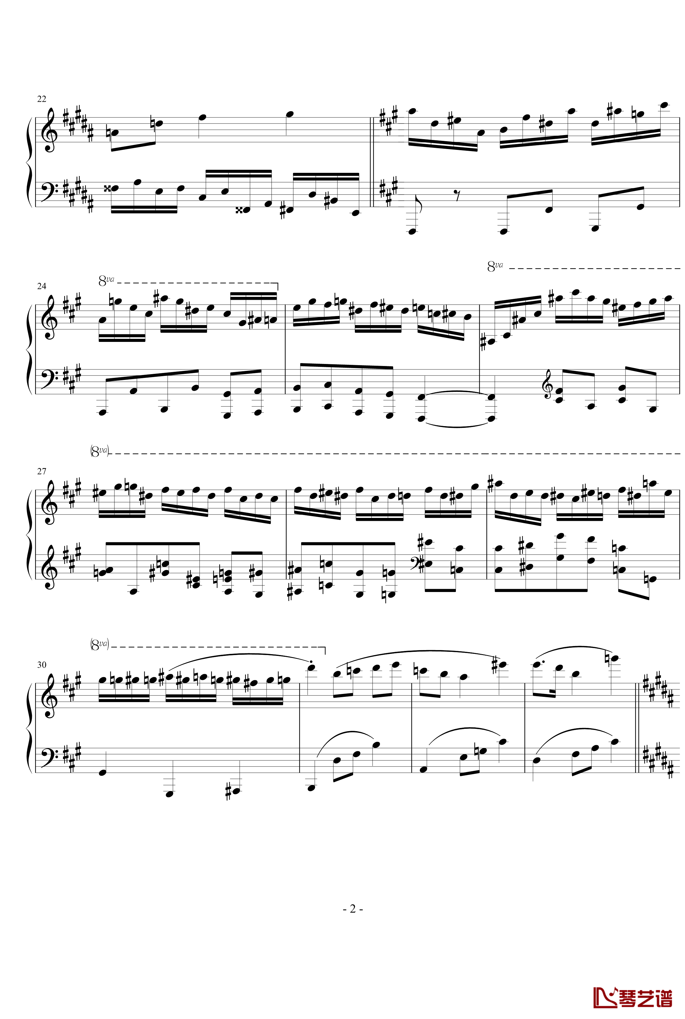 最早期风格钢琴谱-II-流行追梦人