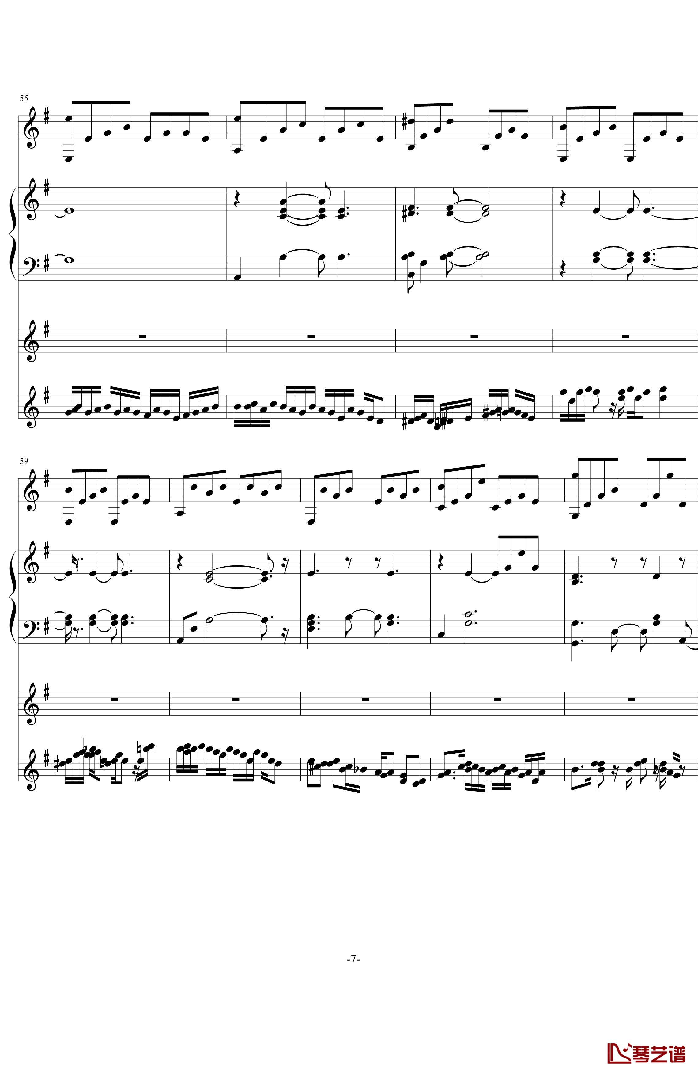 中提琴协奏版钢琴谱-含有钢琴独奏-老奠