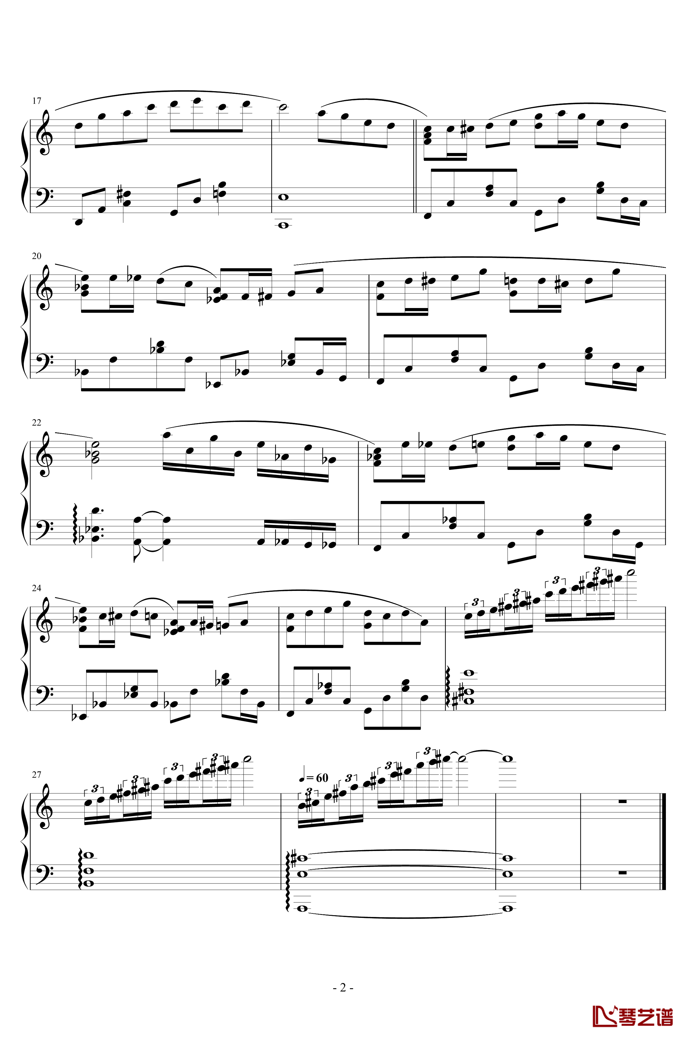 Exercise钢琴谱-无限