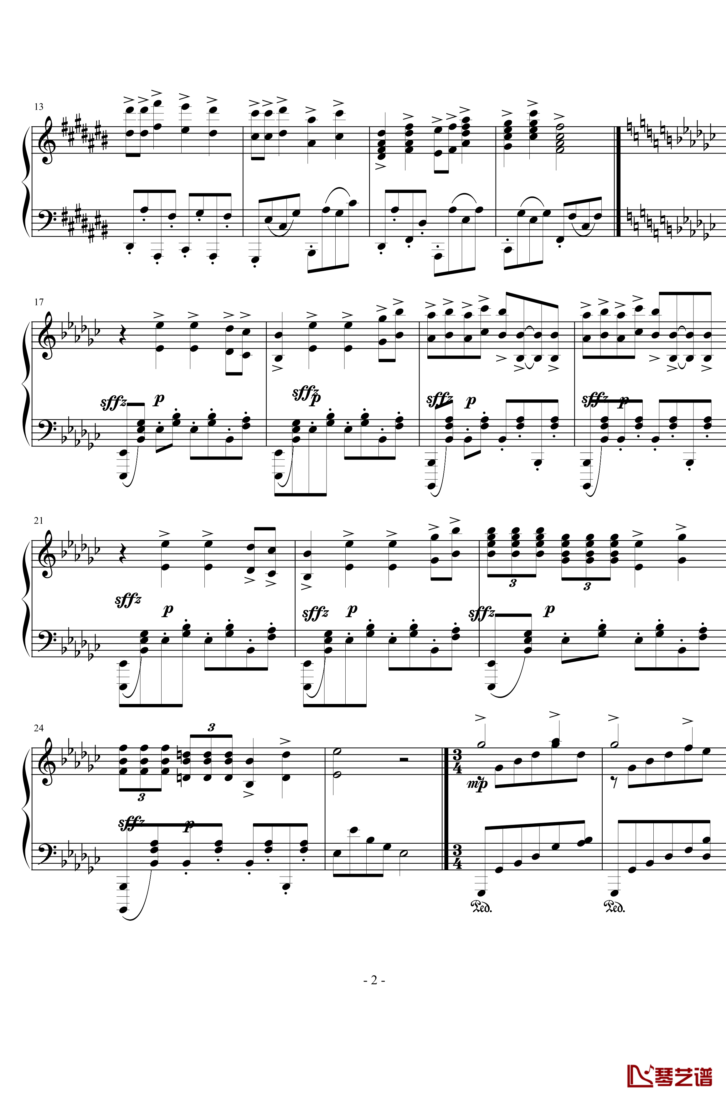 Op.40钢琴谱-前奏曲-人格分裂