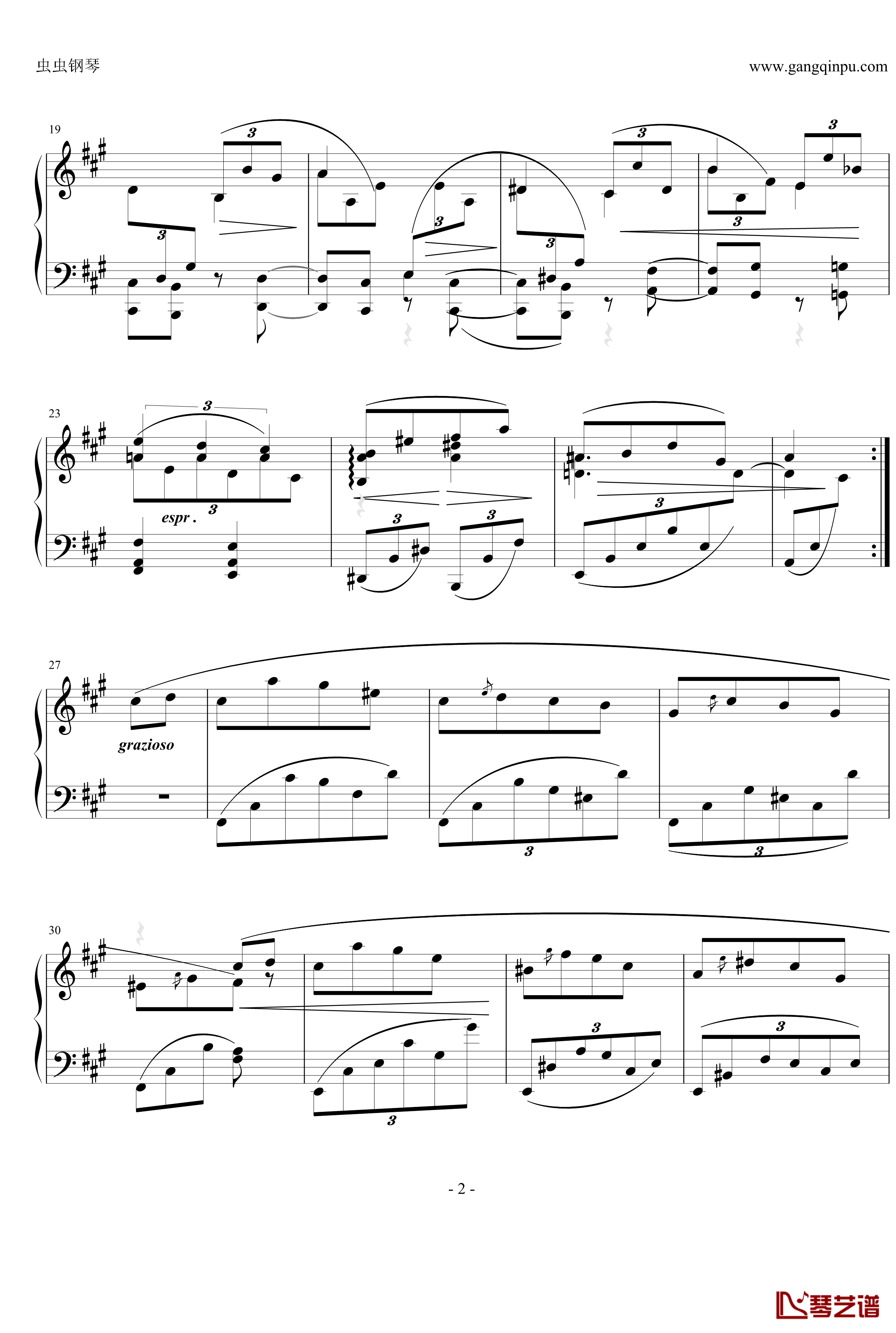 间奏曲钢琴谱 Op.76  No.6-勃拉姆斯-Brahms