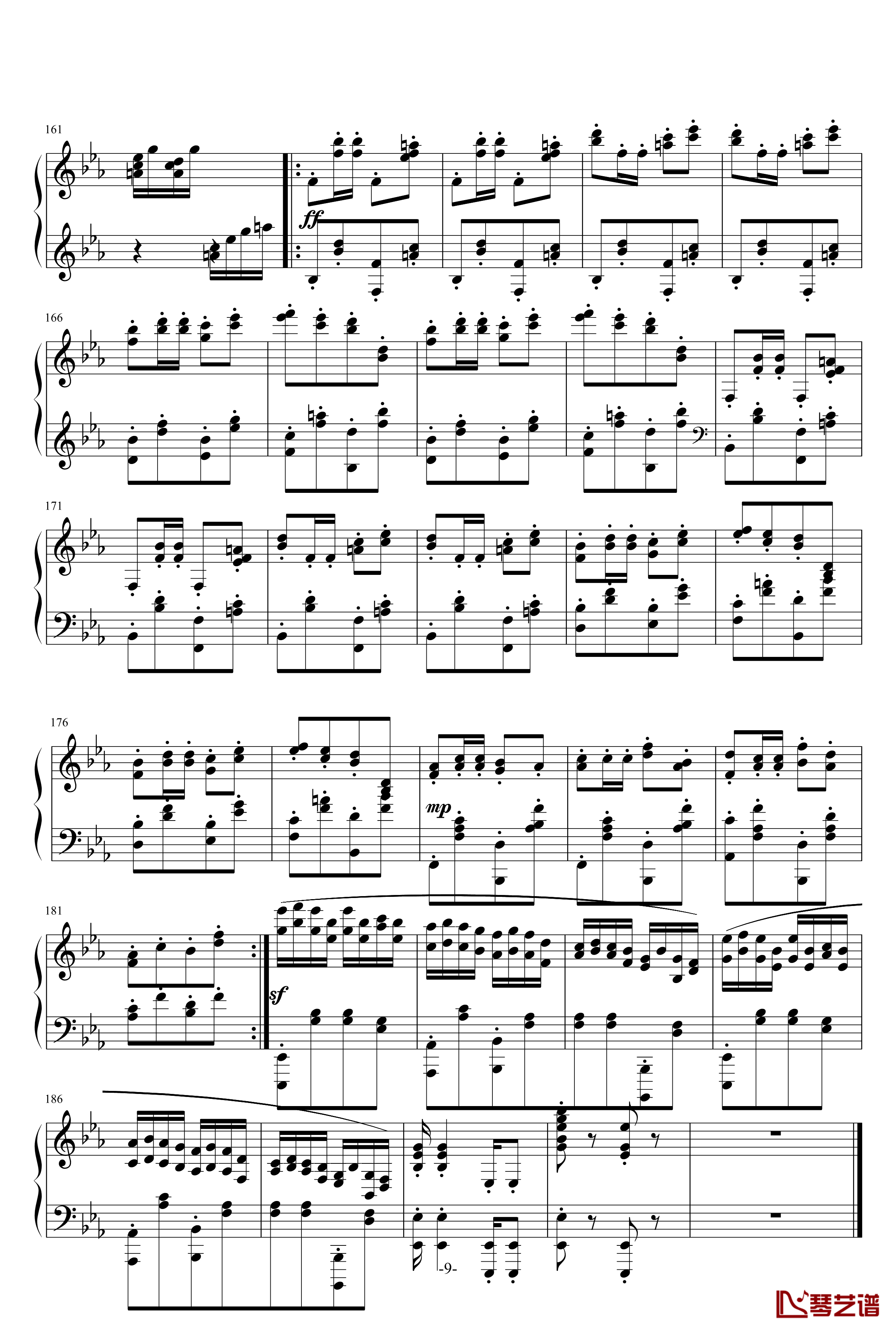 小温狂想曲 3钢琴谱—具有匈牙利狂想曲风格的一曲。—我的代表作-一个球
