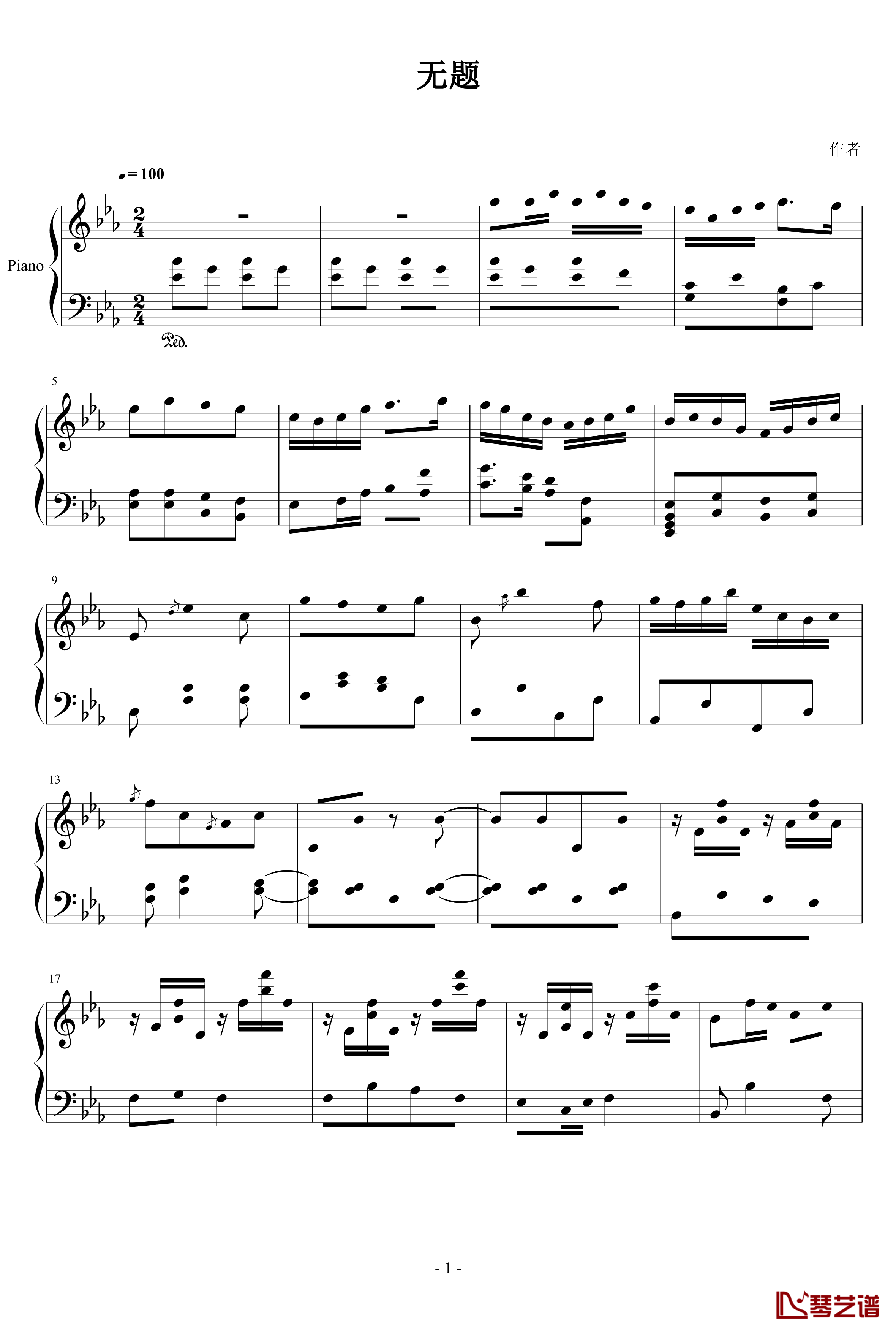 wuti-zhuangzhi钢琴谱