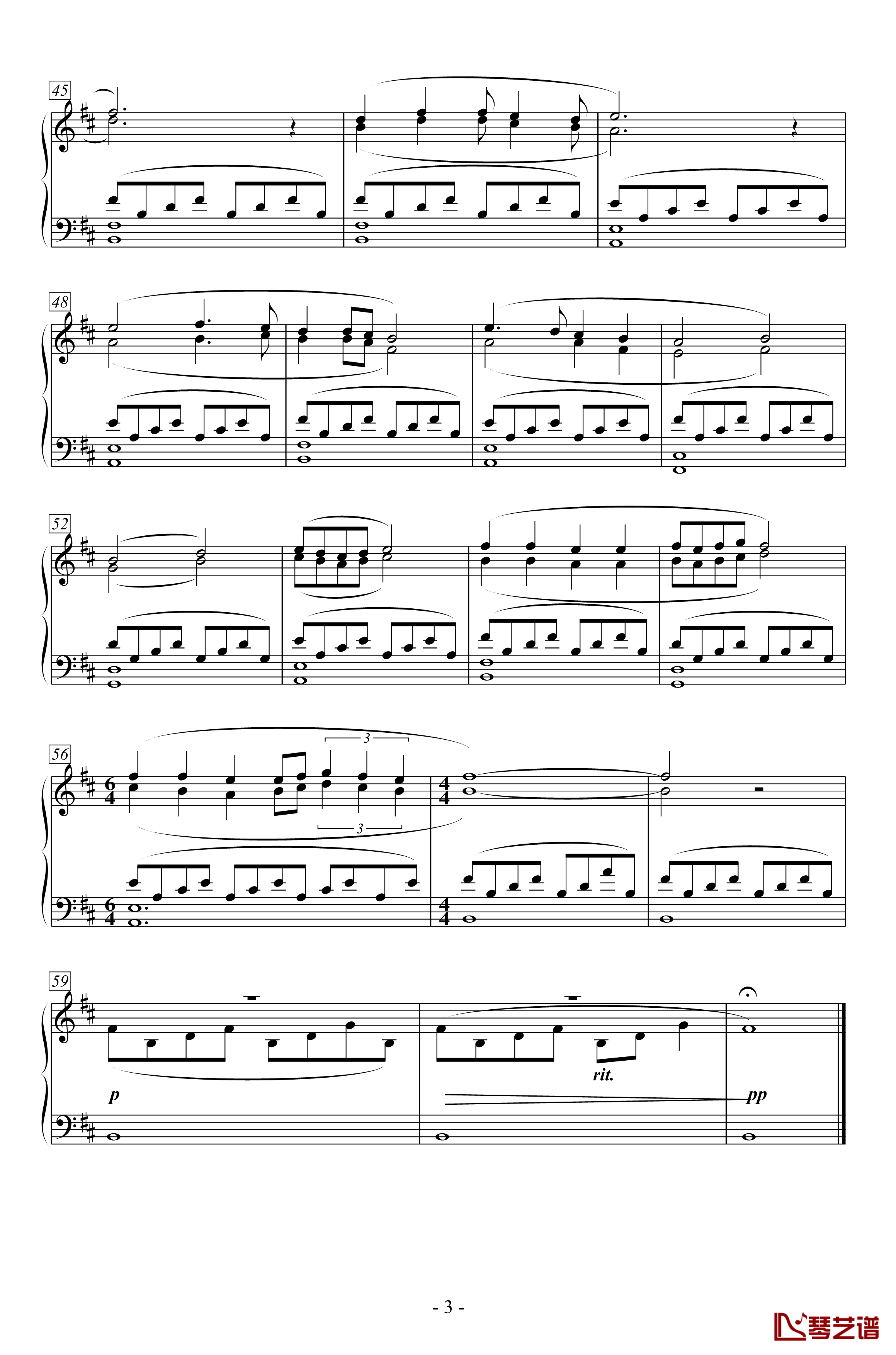 Quand Je Suis Mis Au Retour钢琴谱-文明6法国古典时代BGM