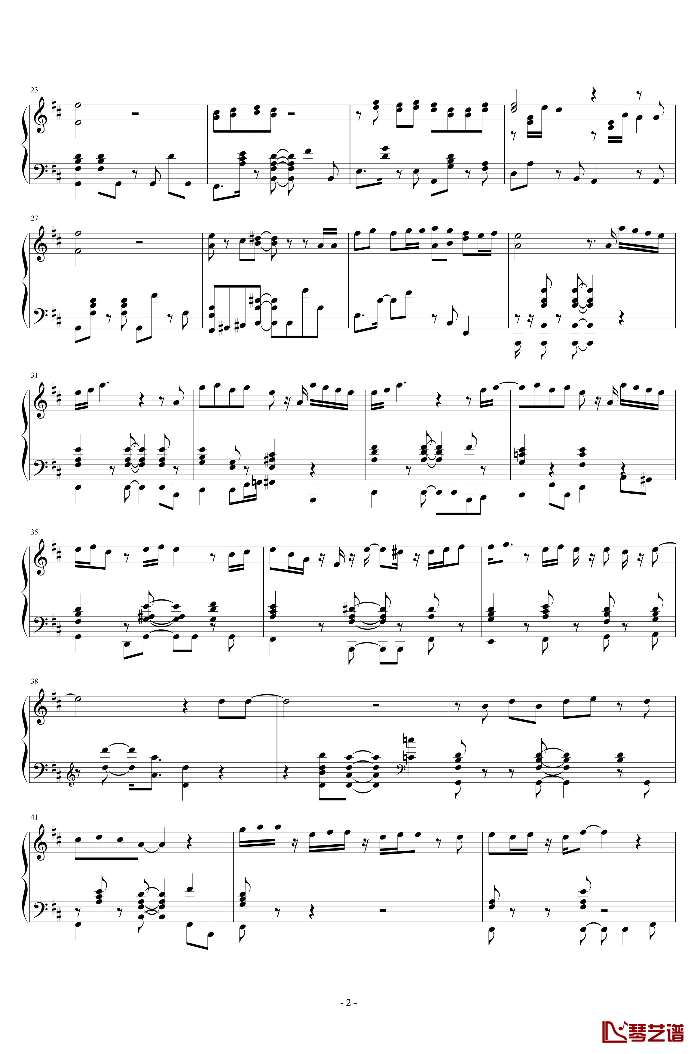 焦糖玛奇朵钢琴谱-J.BASS
