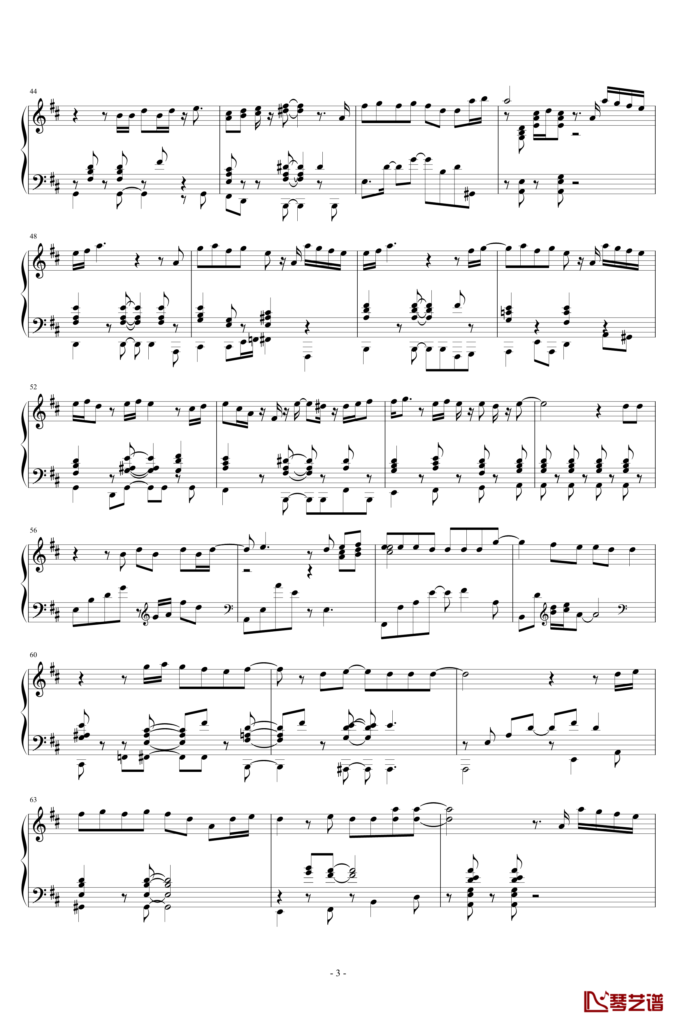焦糖玛奇朵钢琴谱-J.BASS