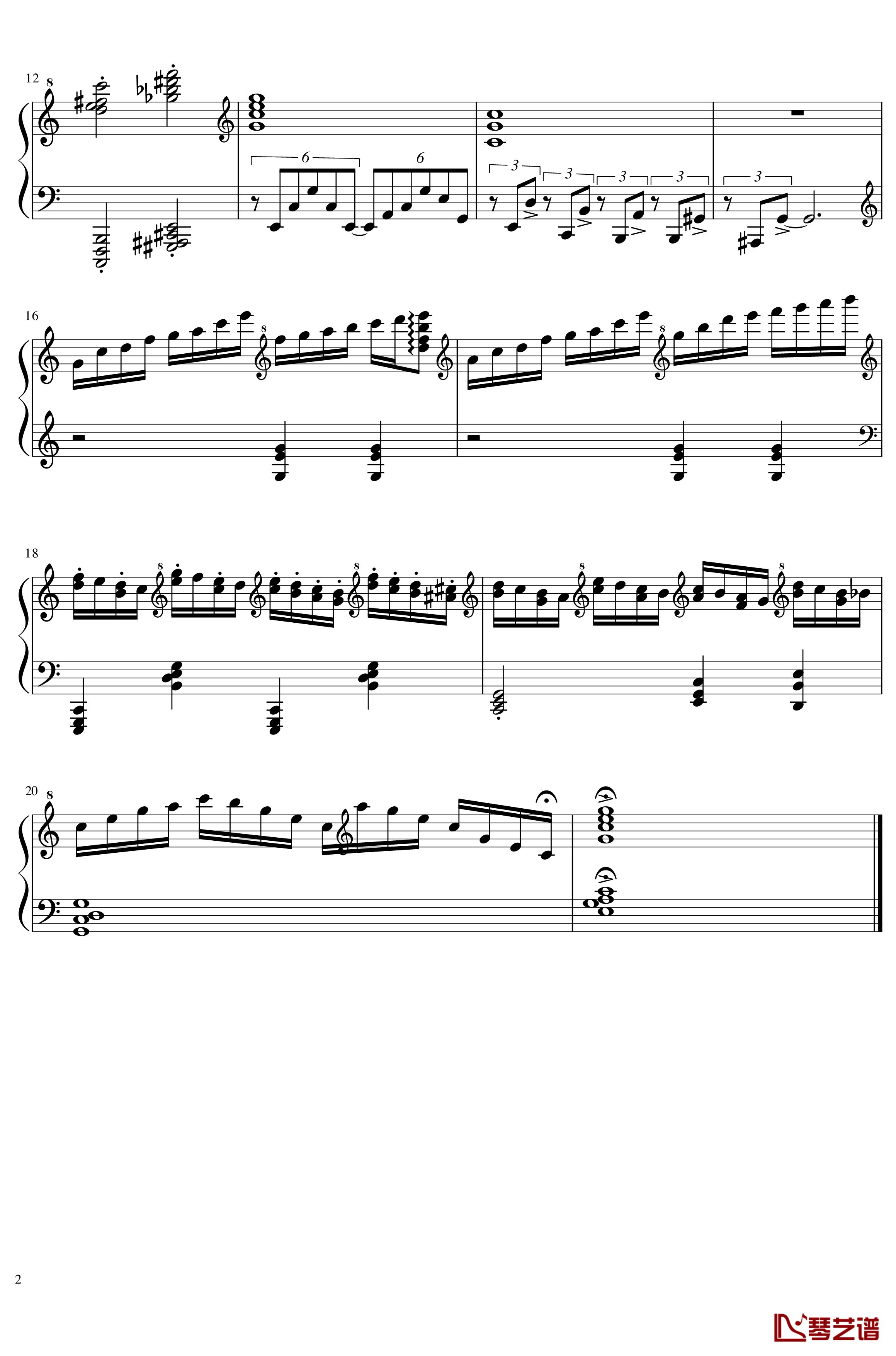 UTE超技练习曲钢琴谱-前奏-2dgdsvshh