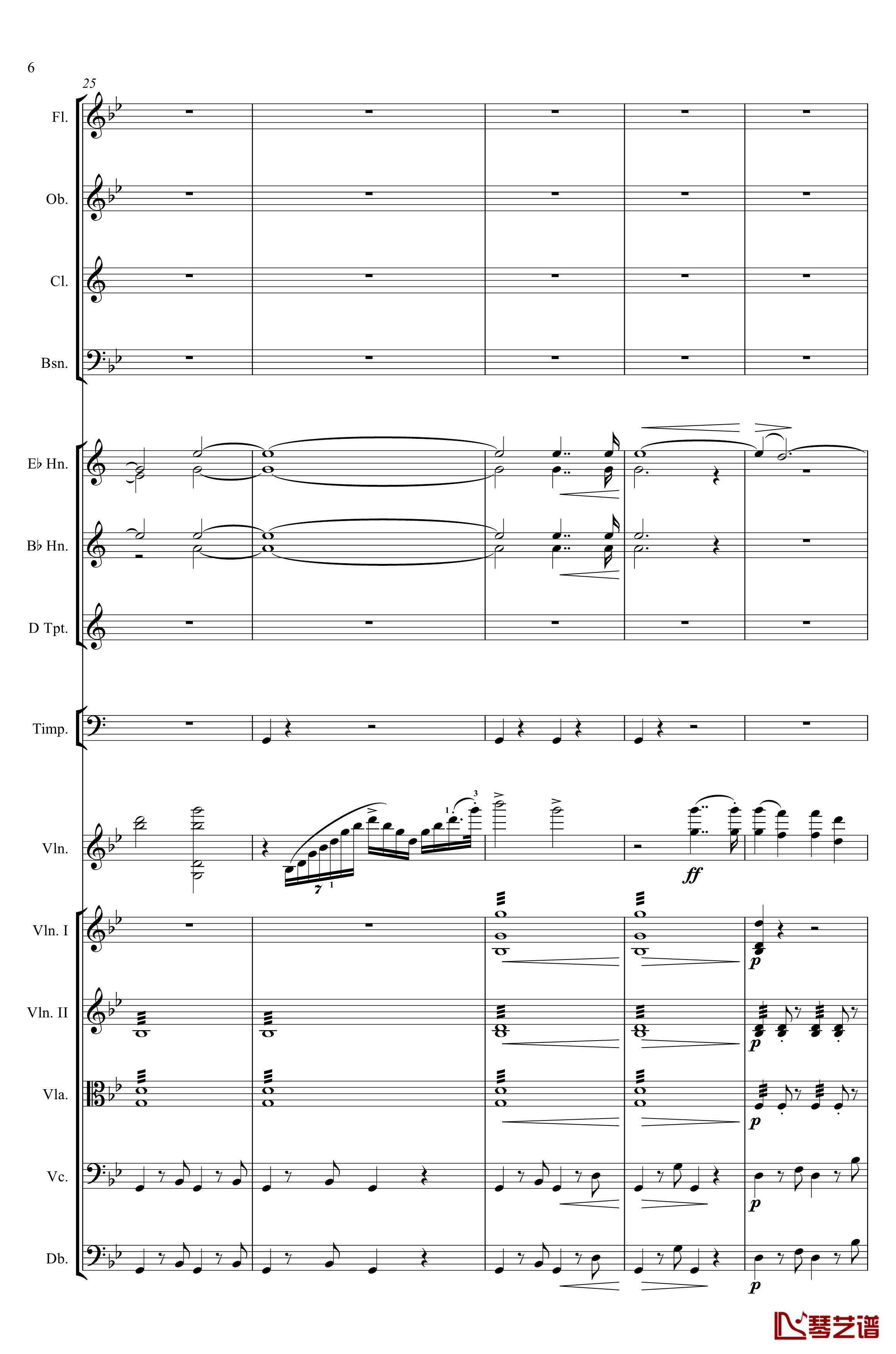 g小调第1小提琴协奏曲Op.26钢琴谱-第一乐章-Max Bruch