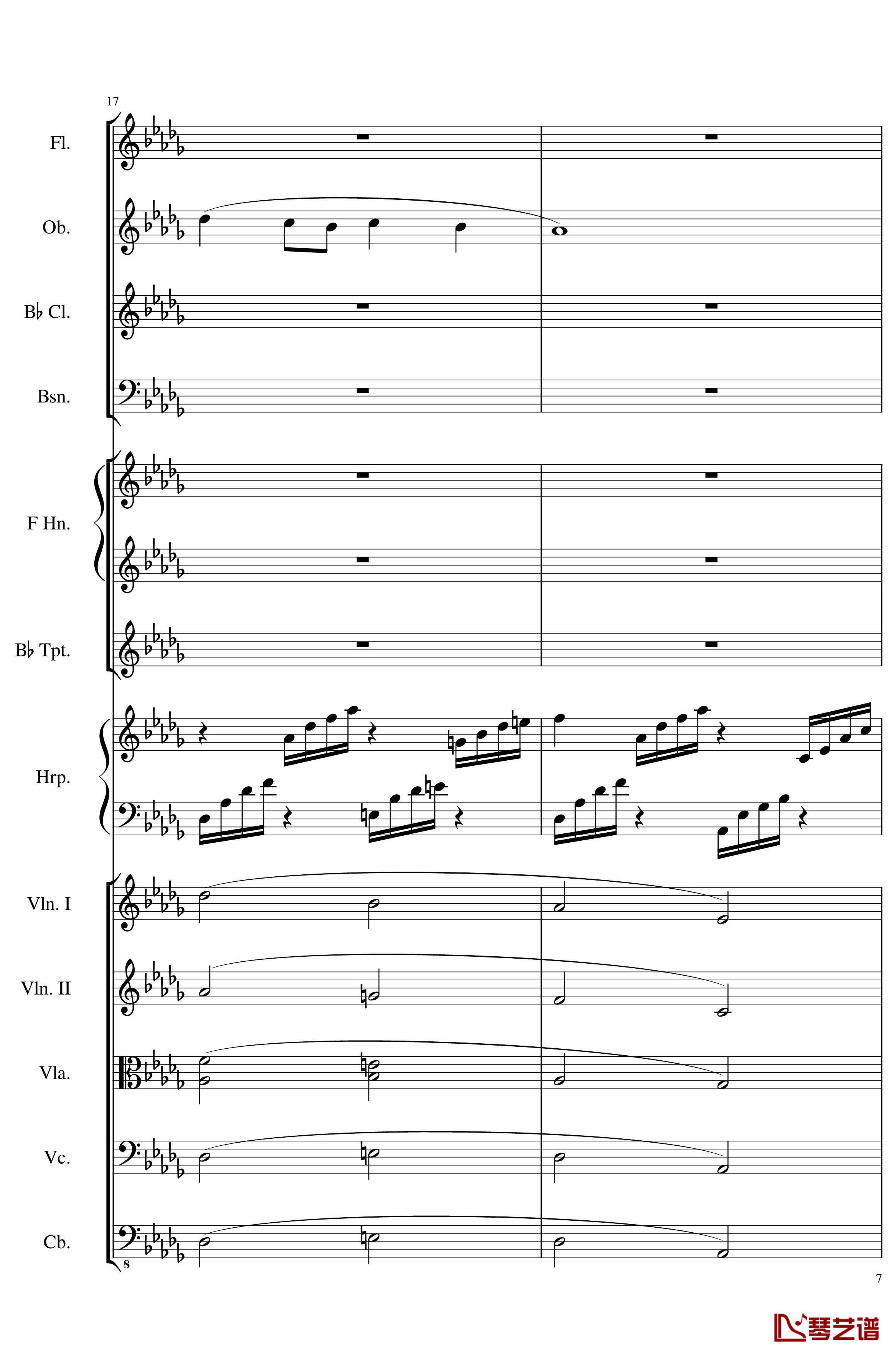 Clair de lune, Op.109钢琴谱-一个球