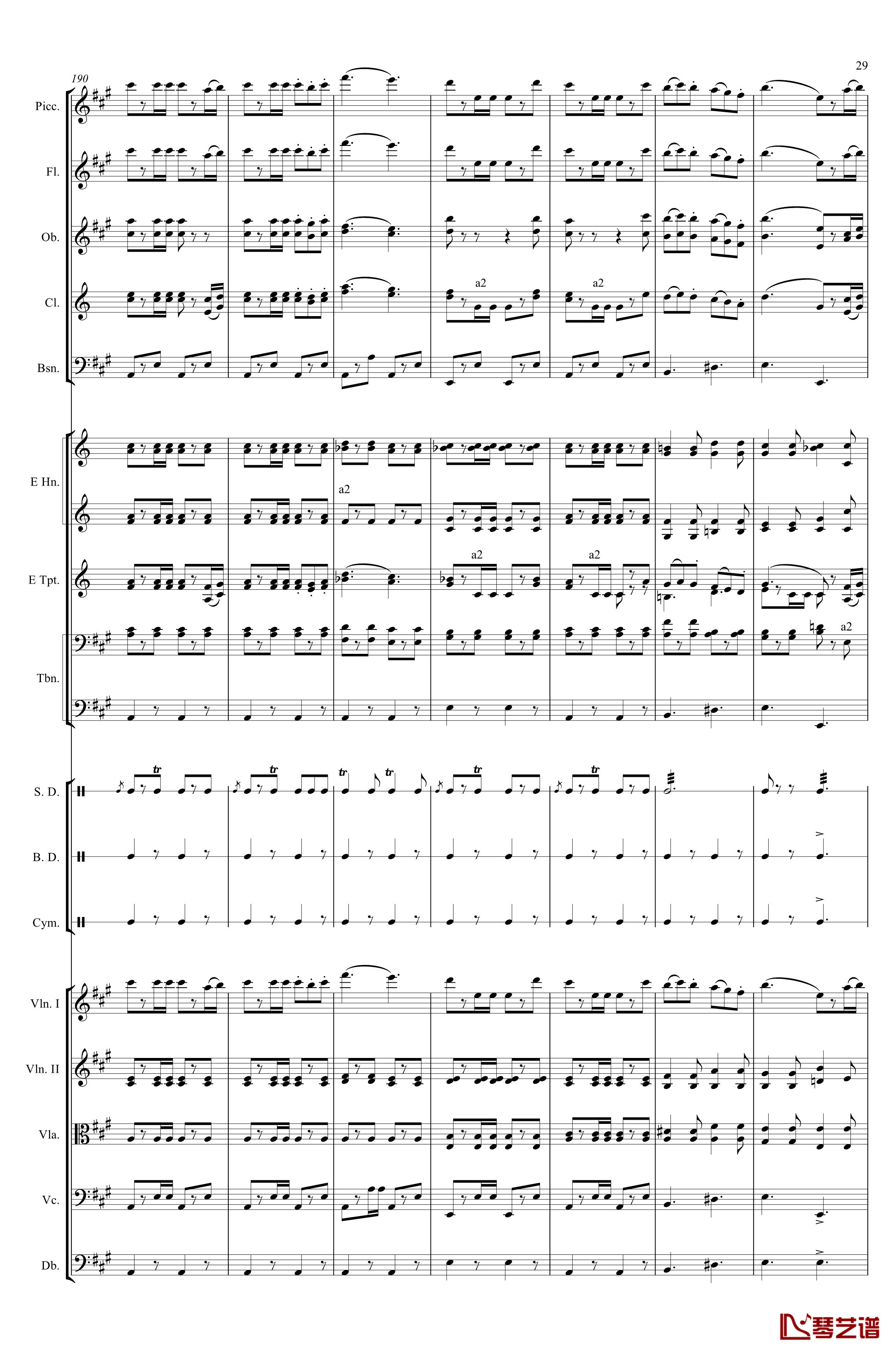 轻骑兵序曲钢琴谱-Franz von Suppe