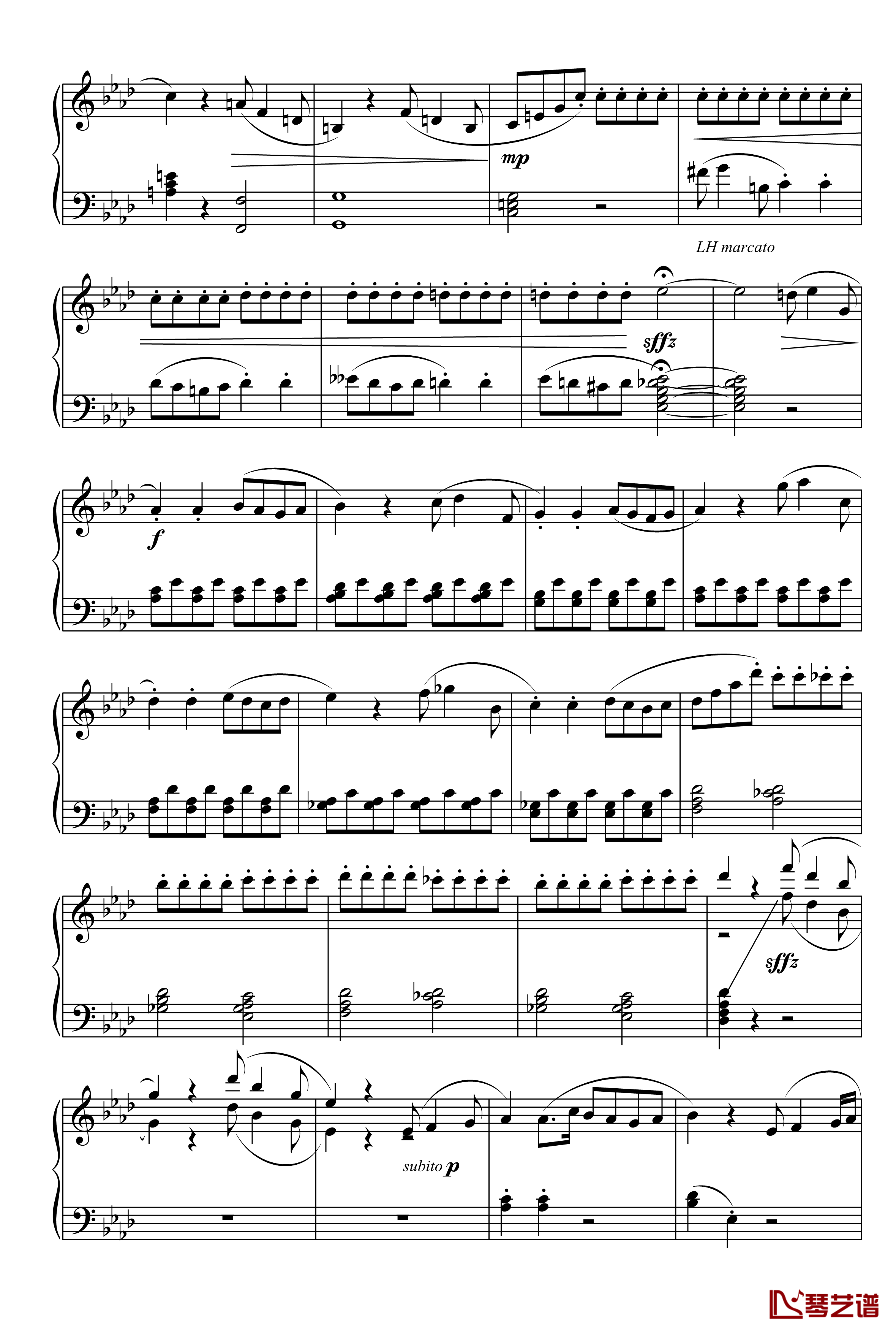 Sonatina in A钢琴谱-flat-hellomato