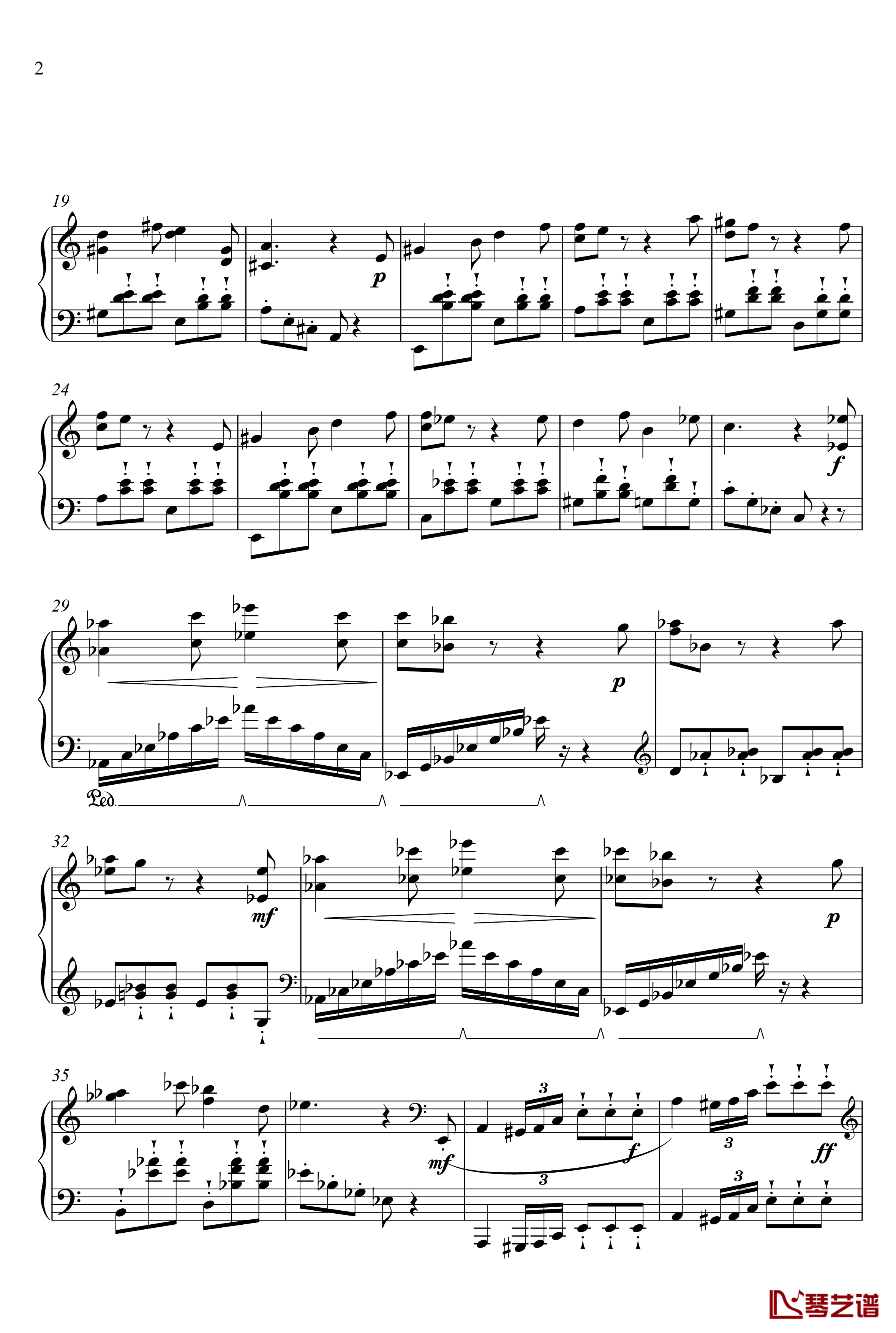 Sonata No. 1 in Am钢琴谱-漆政-Z6 -1st Movement