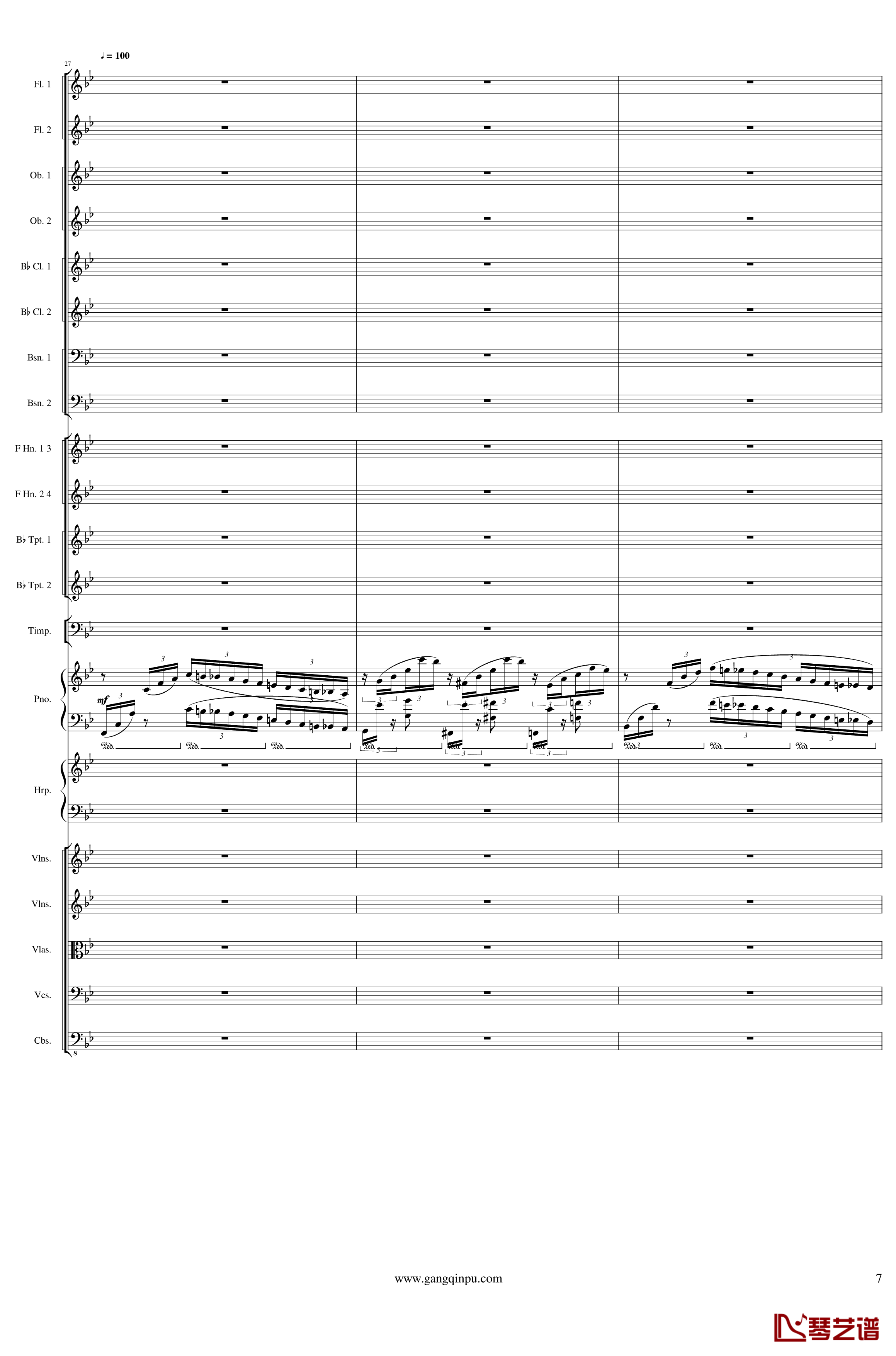 Symphonic Poem No.3, Op.91 Part 1钢琴谱-一个球