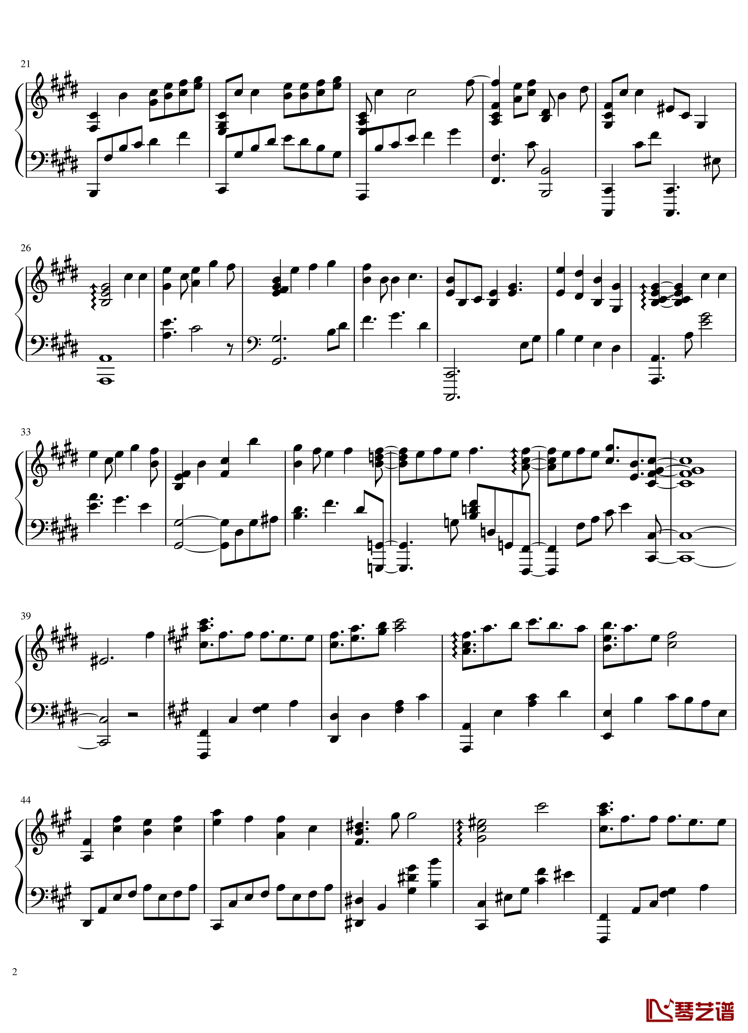 There is a reason钢琴谱-nogamenolife