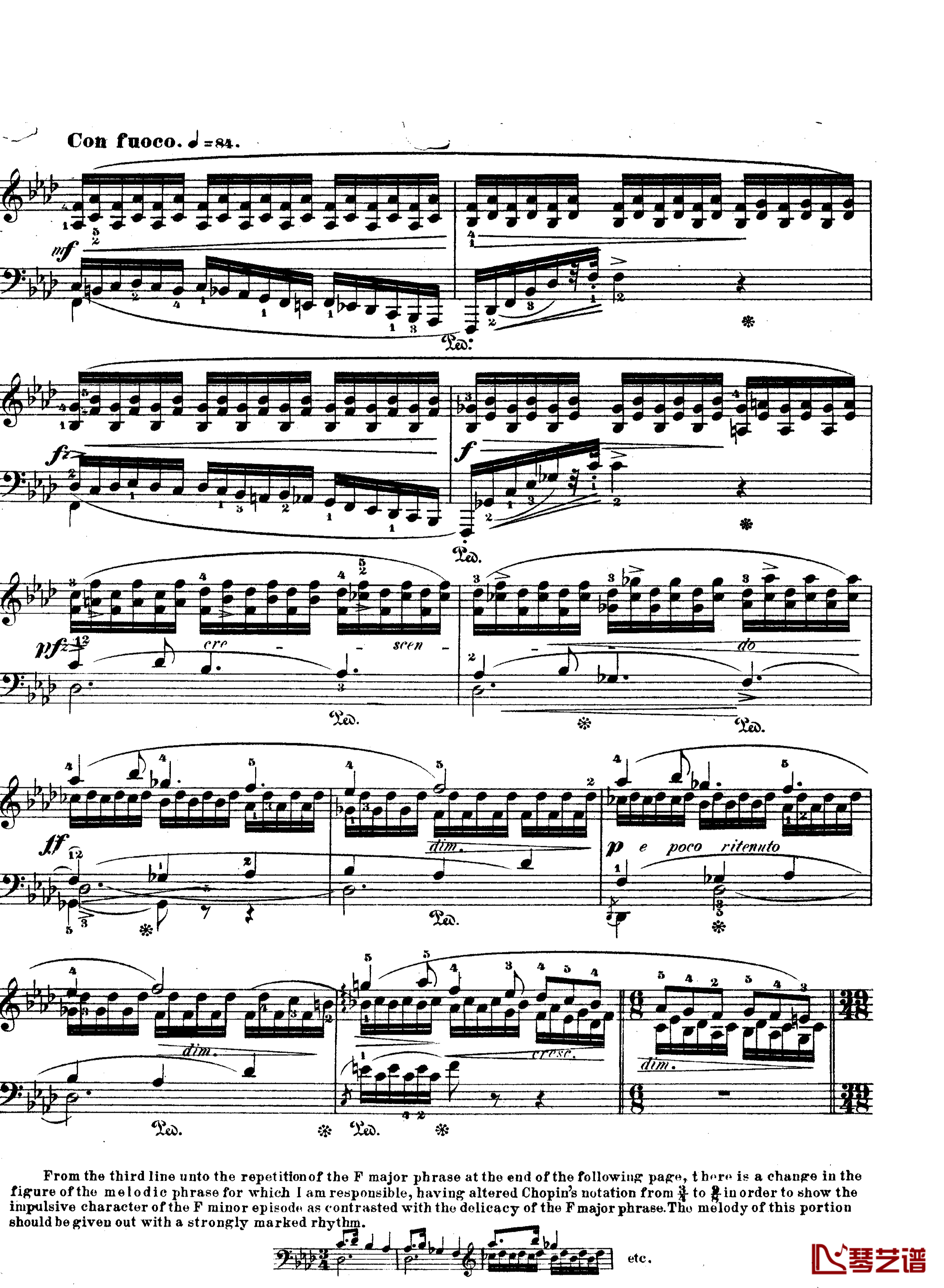 F大调夜曲作品15号钢琴谱-Nocturne Op.15 No.1-肖邦-chopin