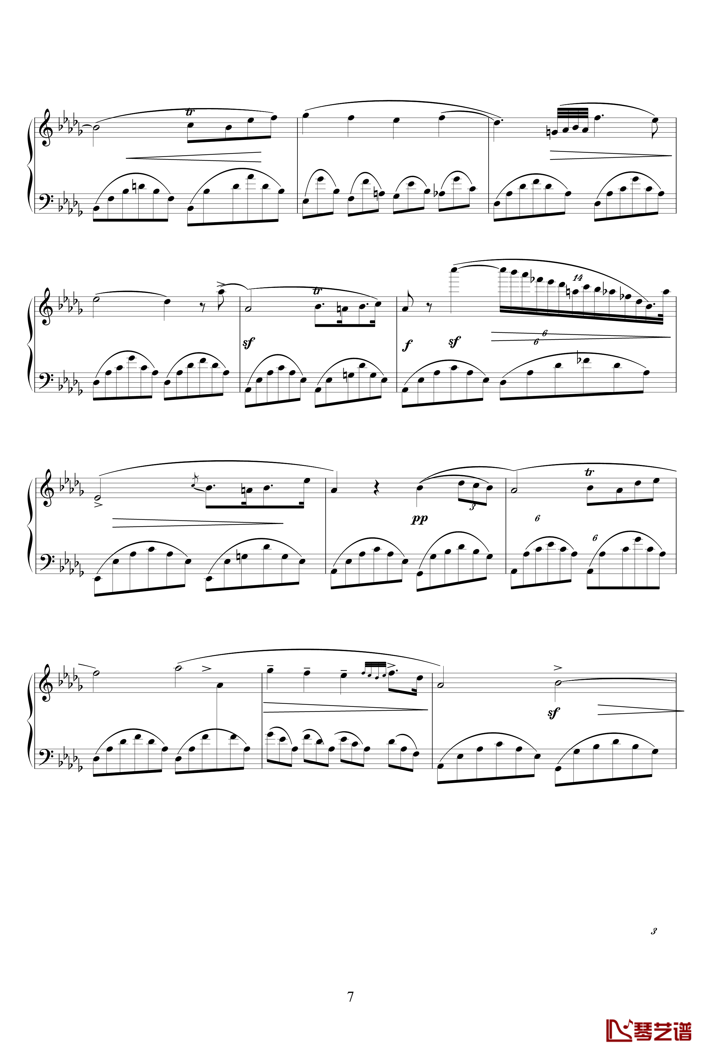 幻想即兴曲Op.66钢琴谱-肖邦-chopin