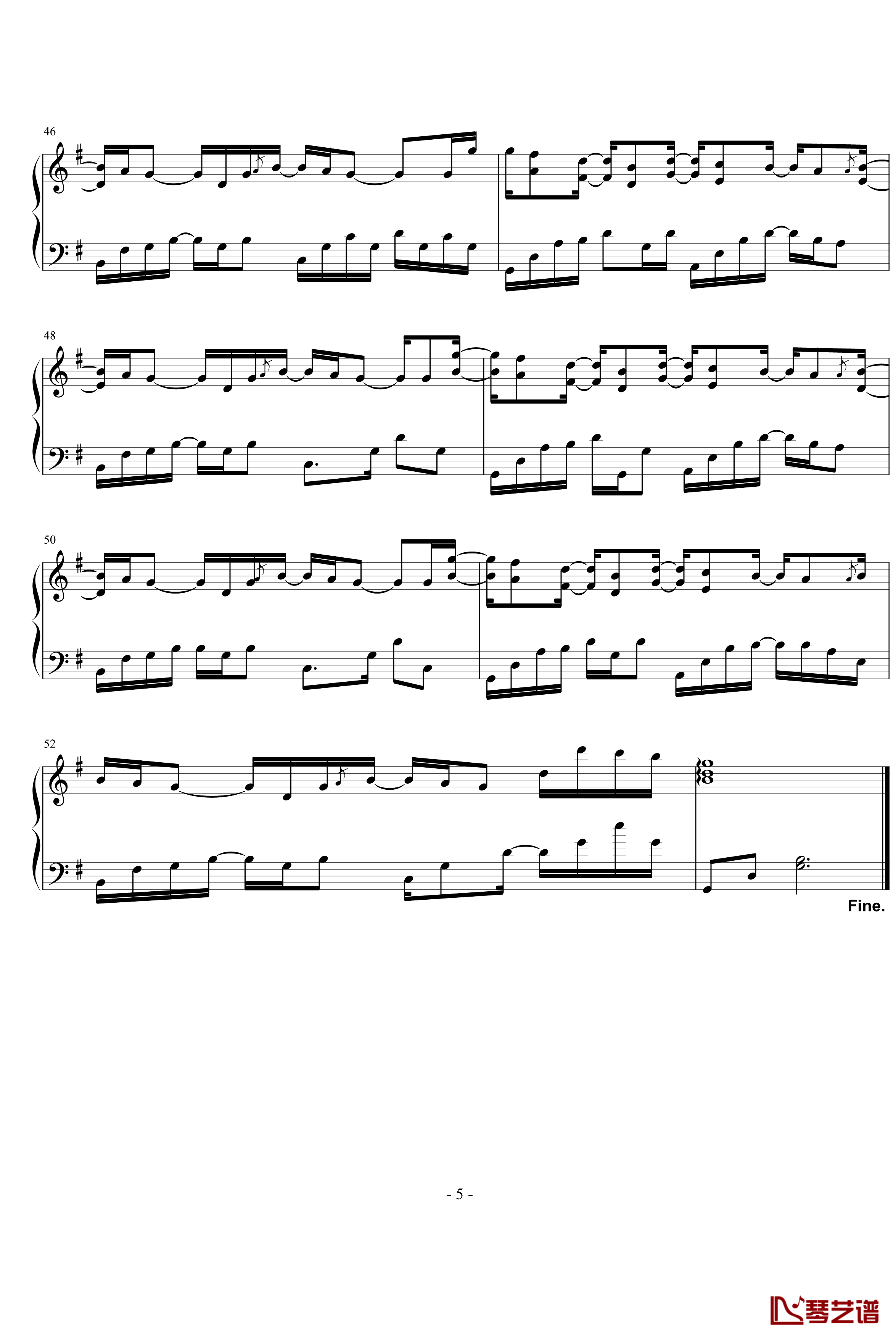 It&#039;s your day钢琴谱-Yiruma