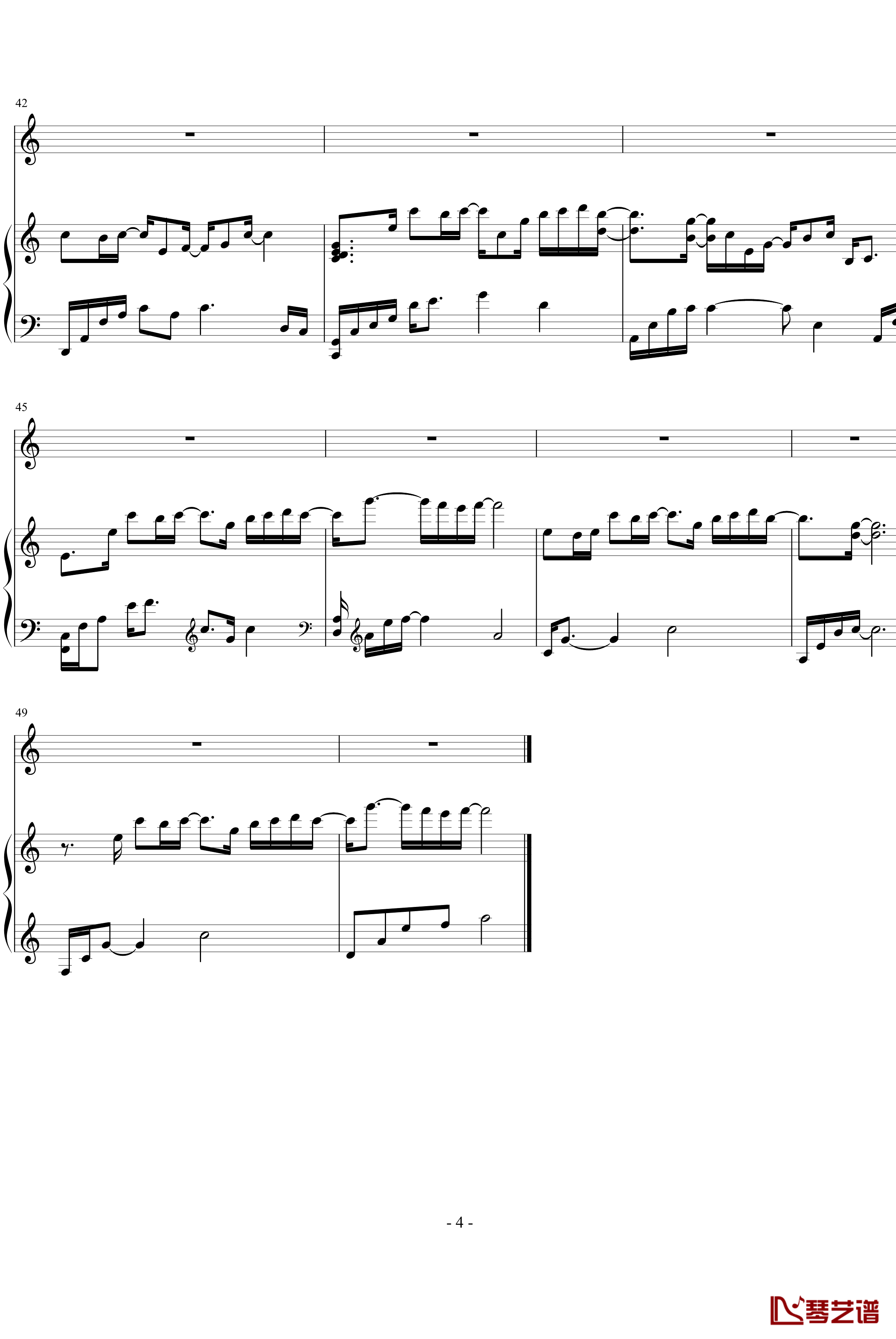 Because I love you钢琴谱-Yiruma