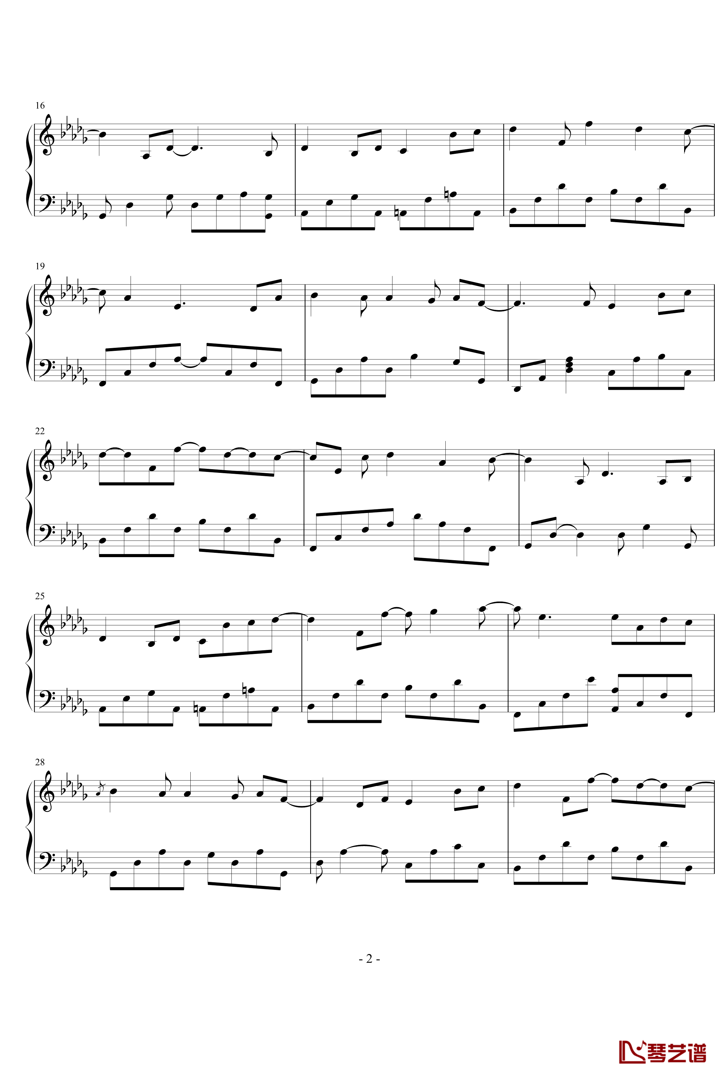 Our Same World钢琴谱-Yiruma