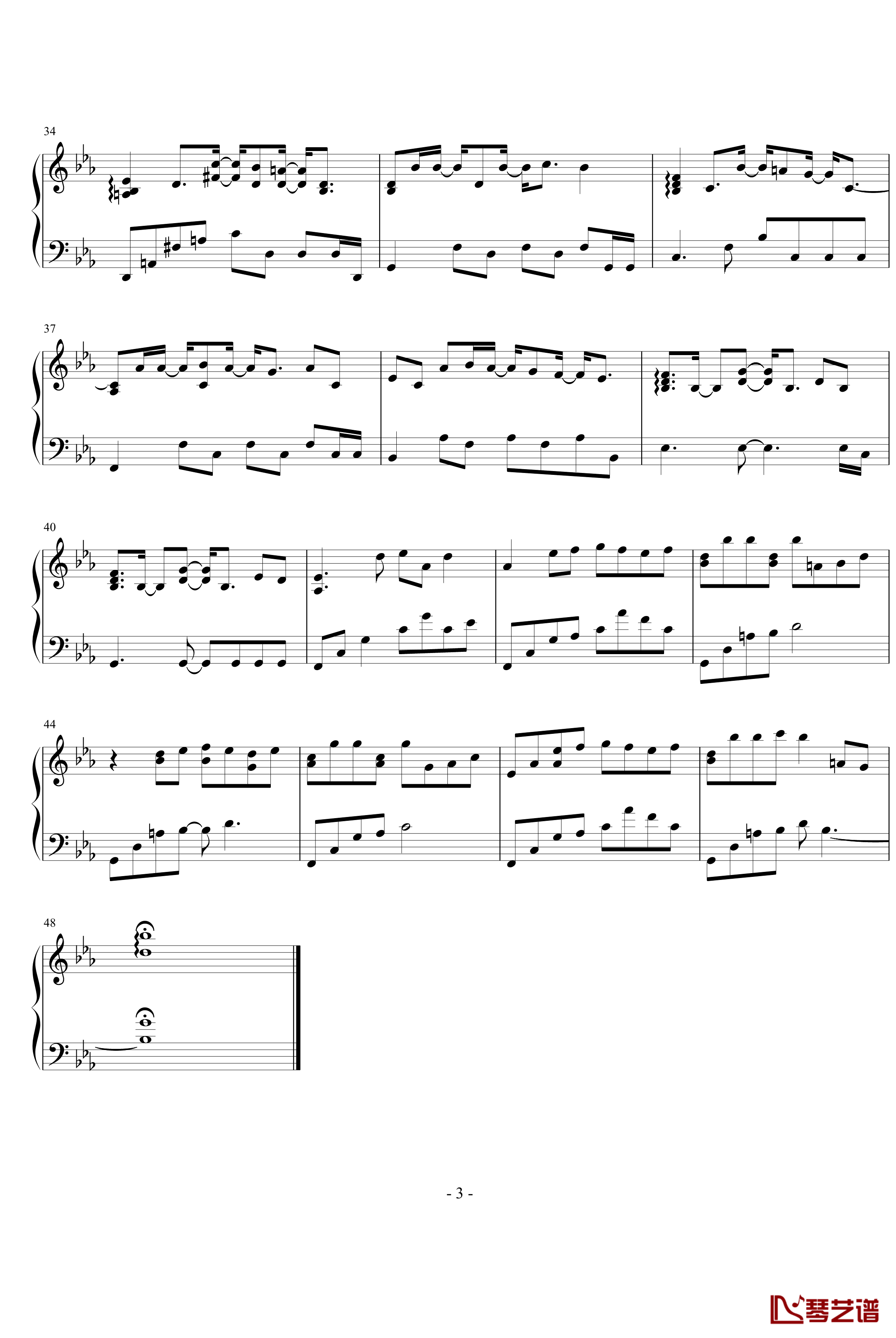 White Shadow钢琴谱-Yiruma