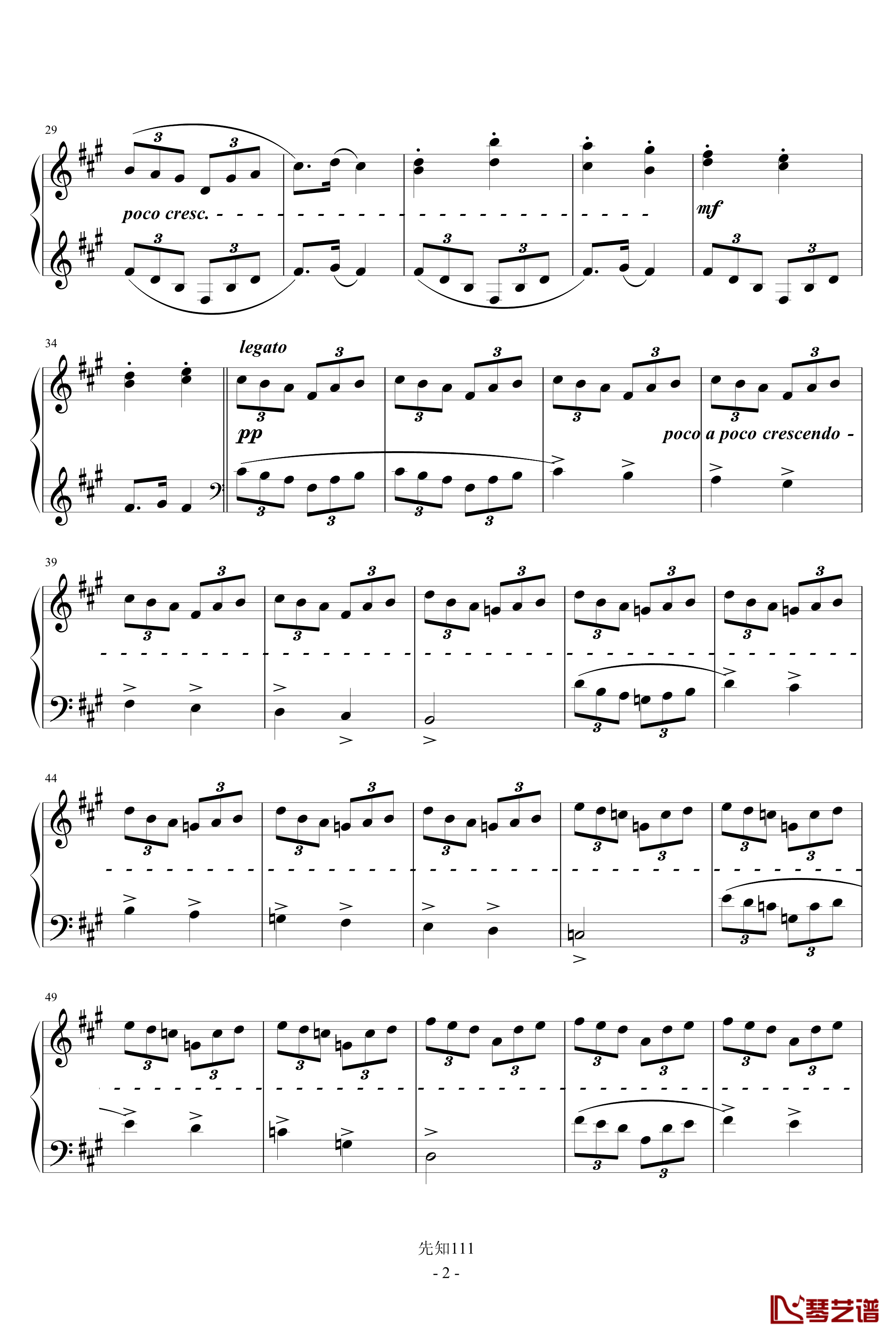 卡巴列夫斯基-练习曲钢琴谱-卡巴列伕斯基