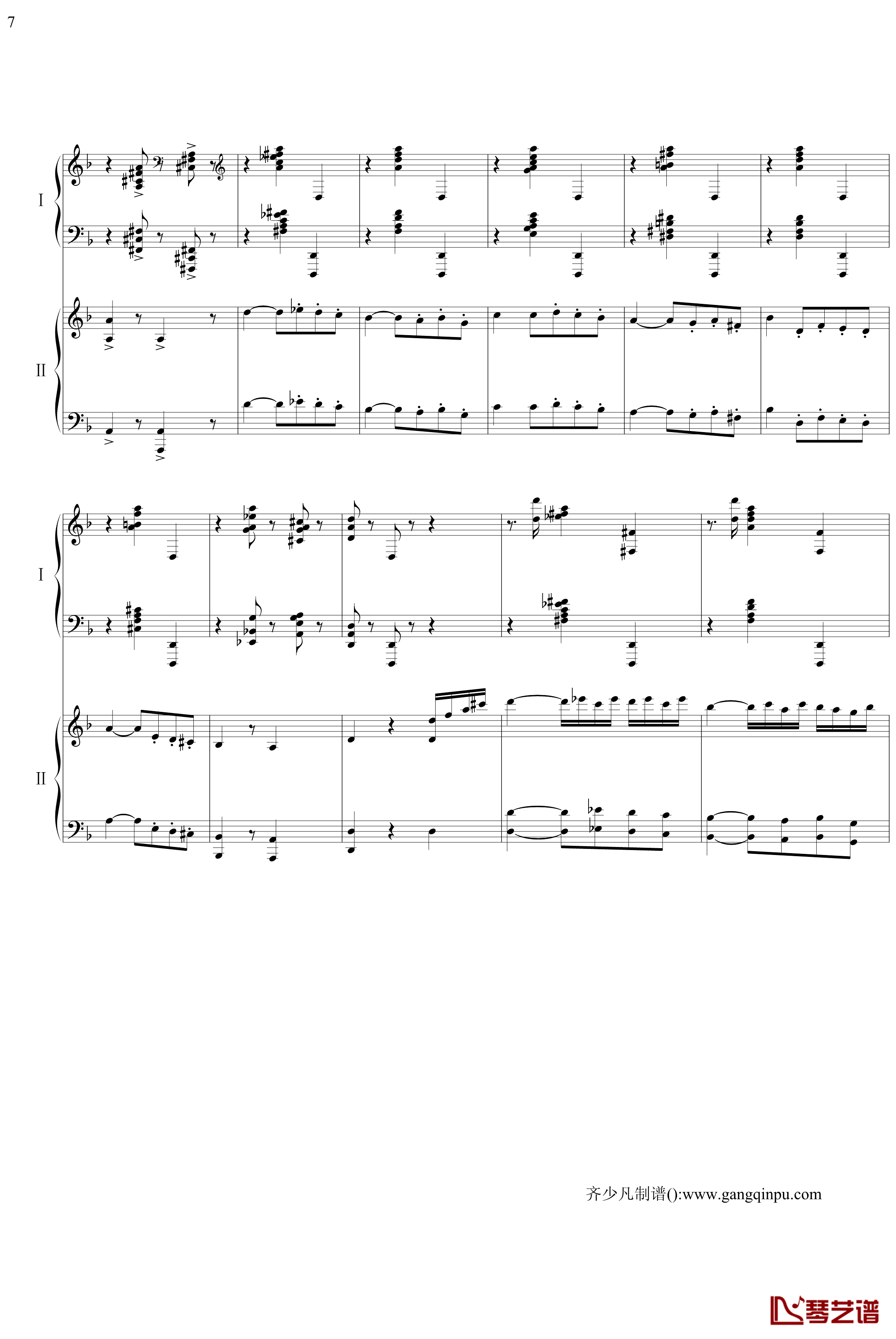 帕格尼尼主题狂想曲钢琴谱-11~18变奏-拉赫马尼若夫