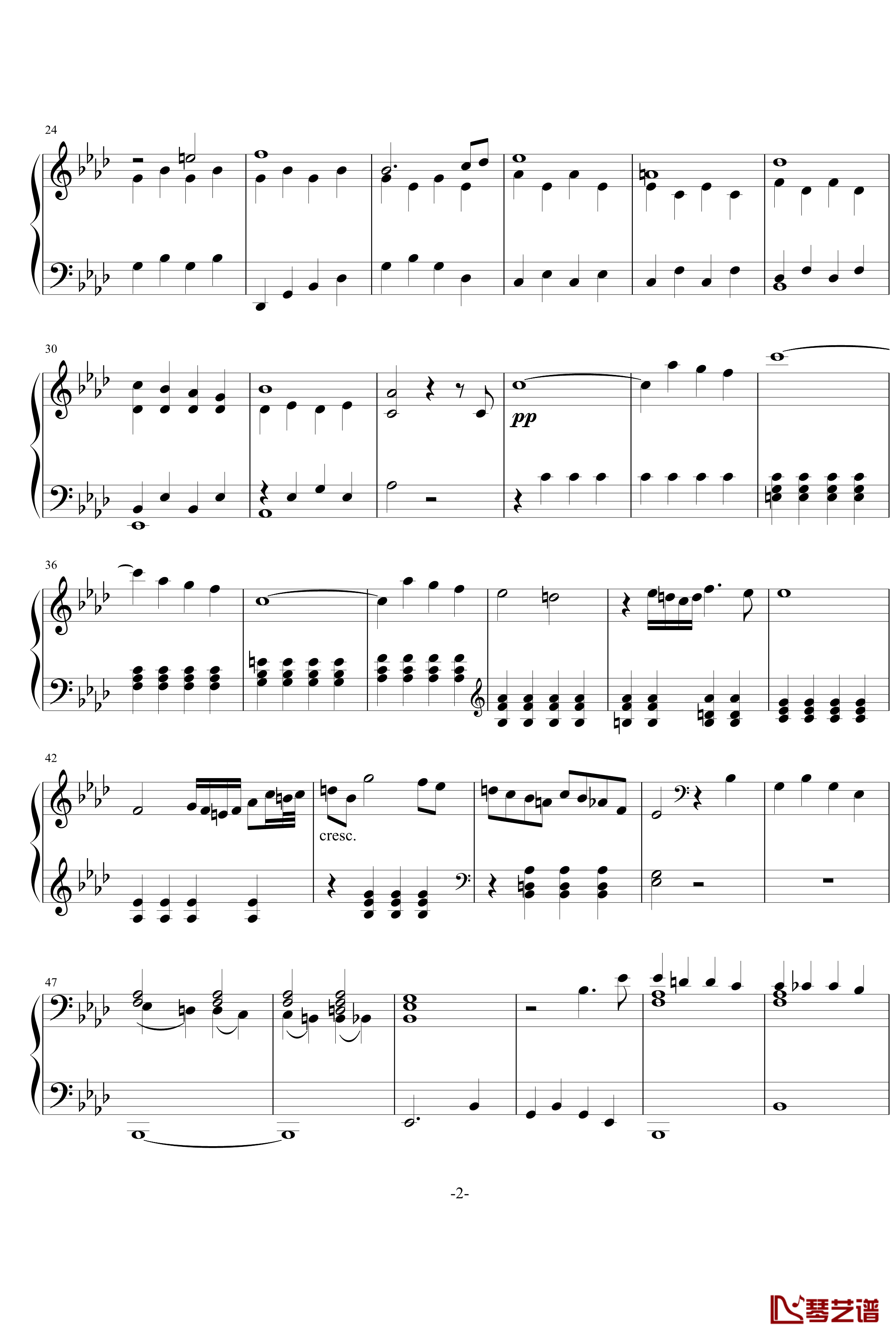 悲怆钢琴谱-贝多芬-beethoven