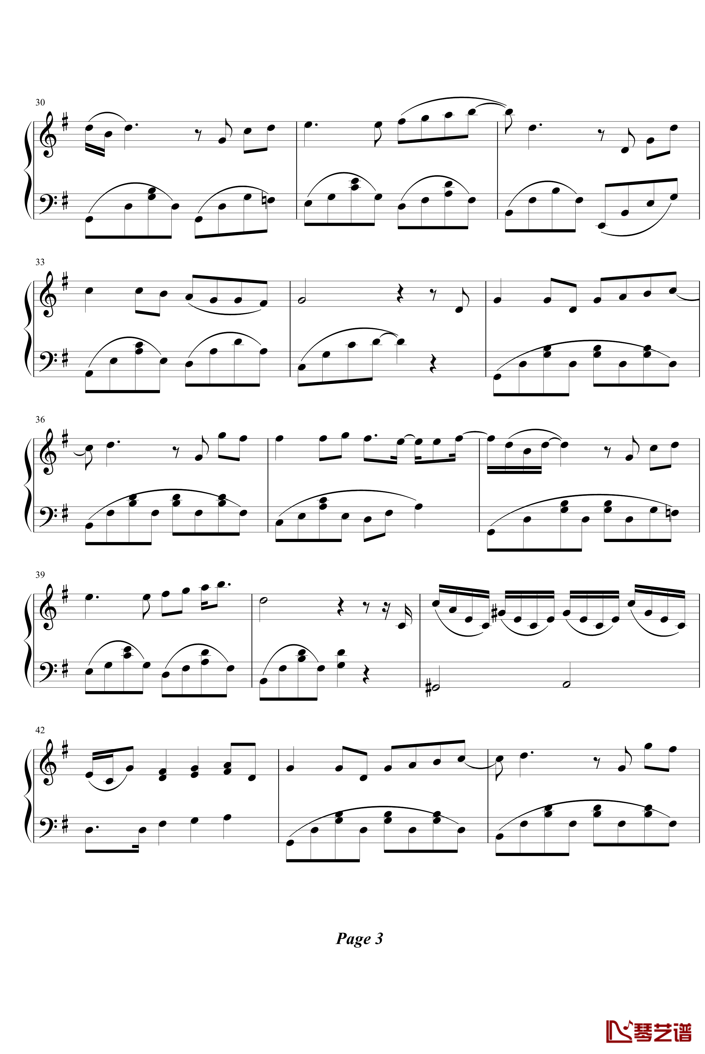 蜗牛钢琴谱-简单版-周杰伦