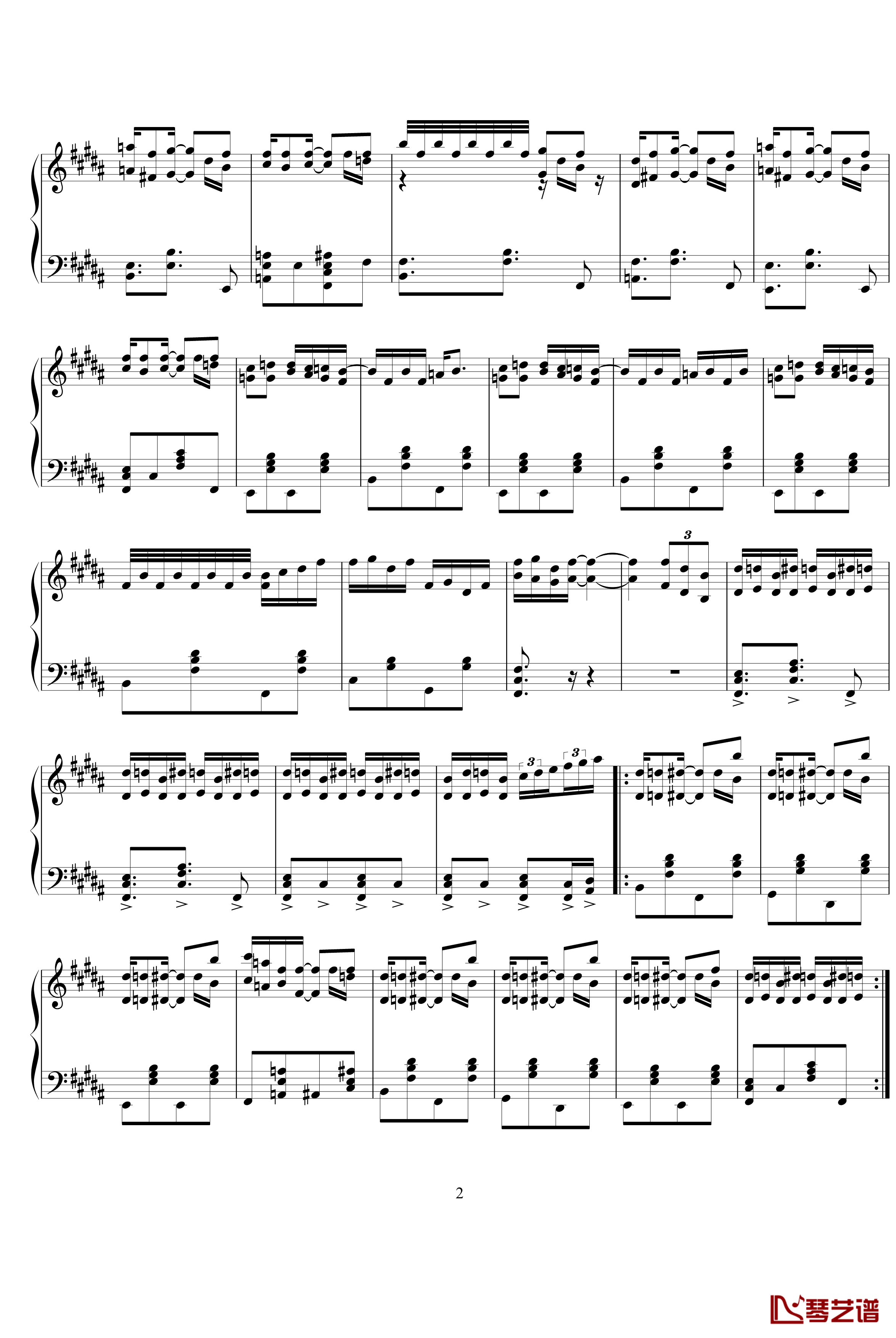 即兴爵士曲钢琴谱-leeyang521