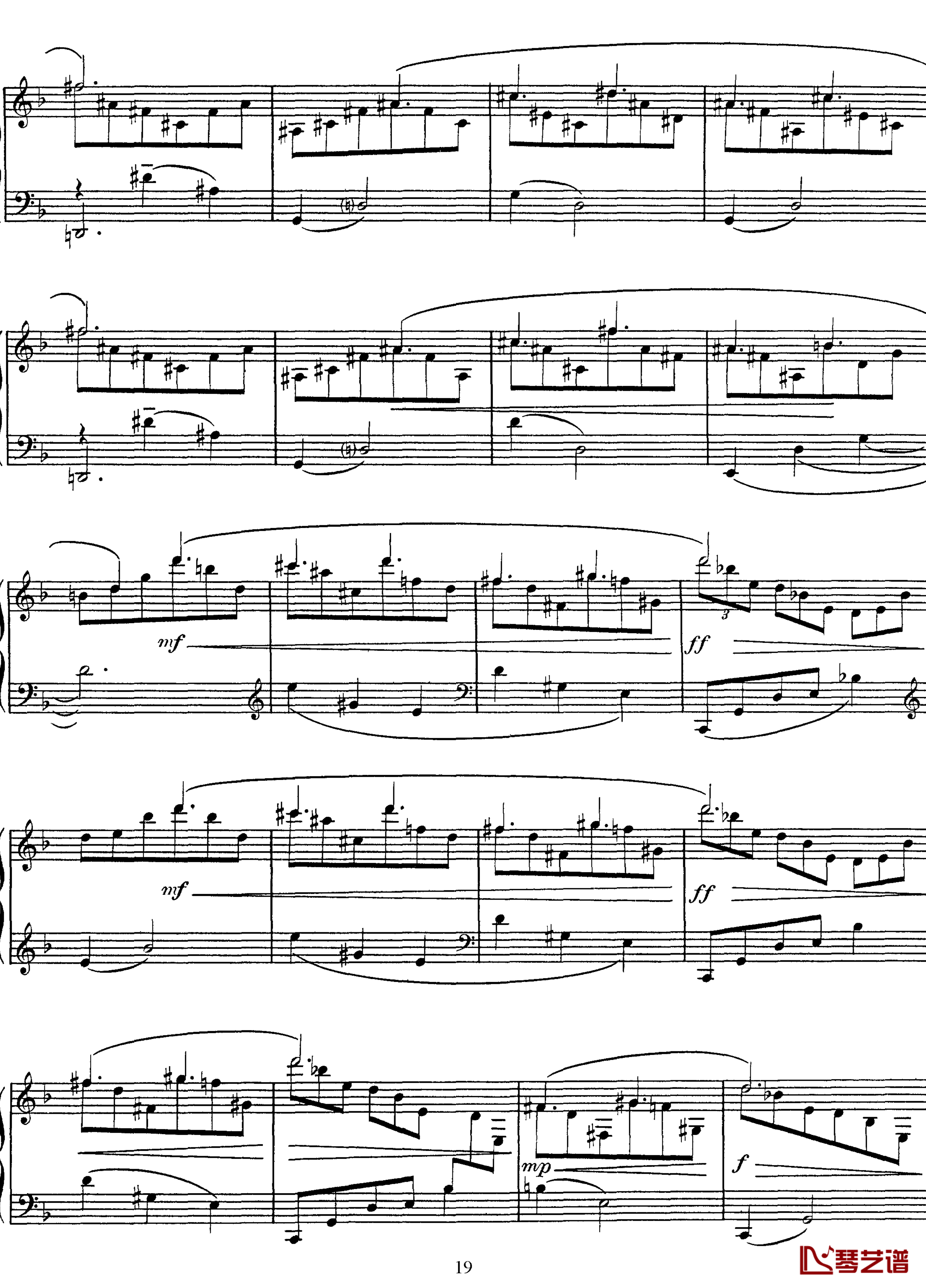 高贵而伤感的圆舞曲钢琴谱-拉威尔-Ravel