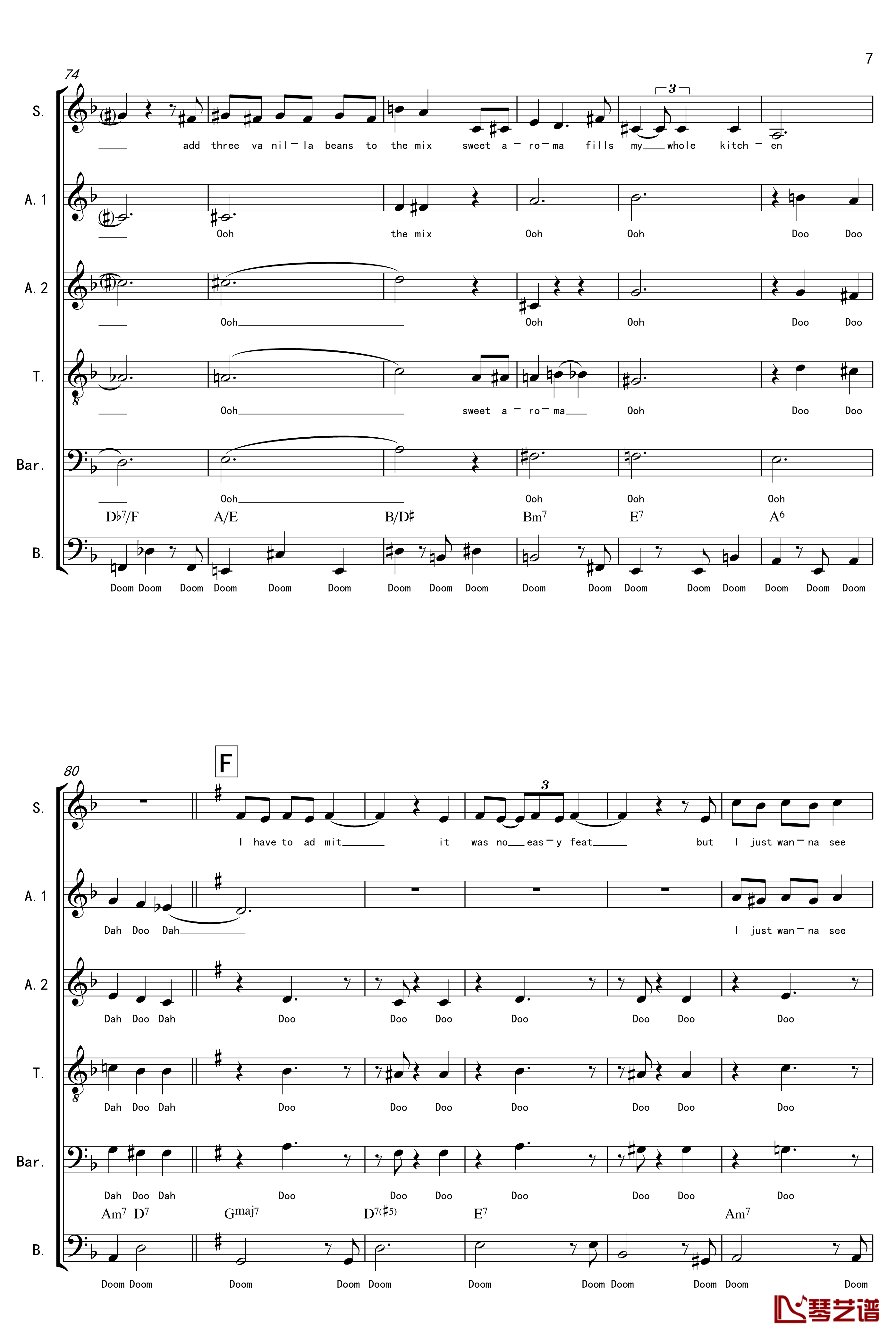 La Vanille钢琴谱-A cappella-thisisit2009