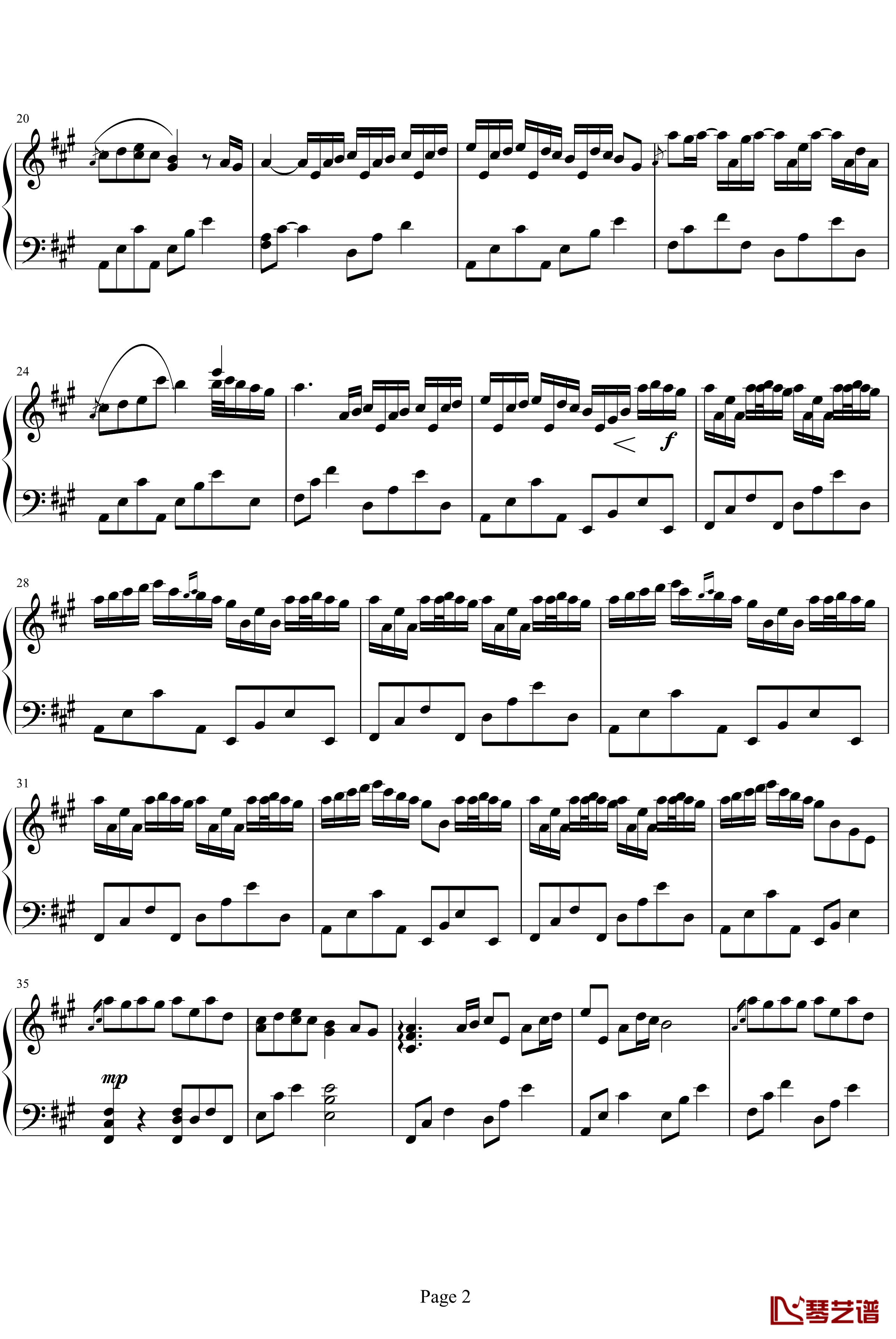 rive flows in you钢琴谱-Yiruma