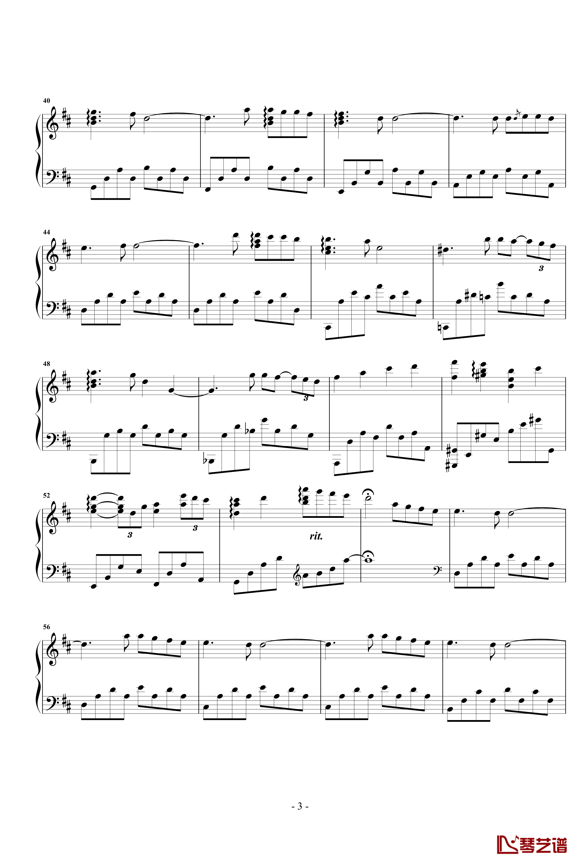 时间会遗忘钢琴谱-Yiruma