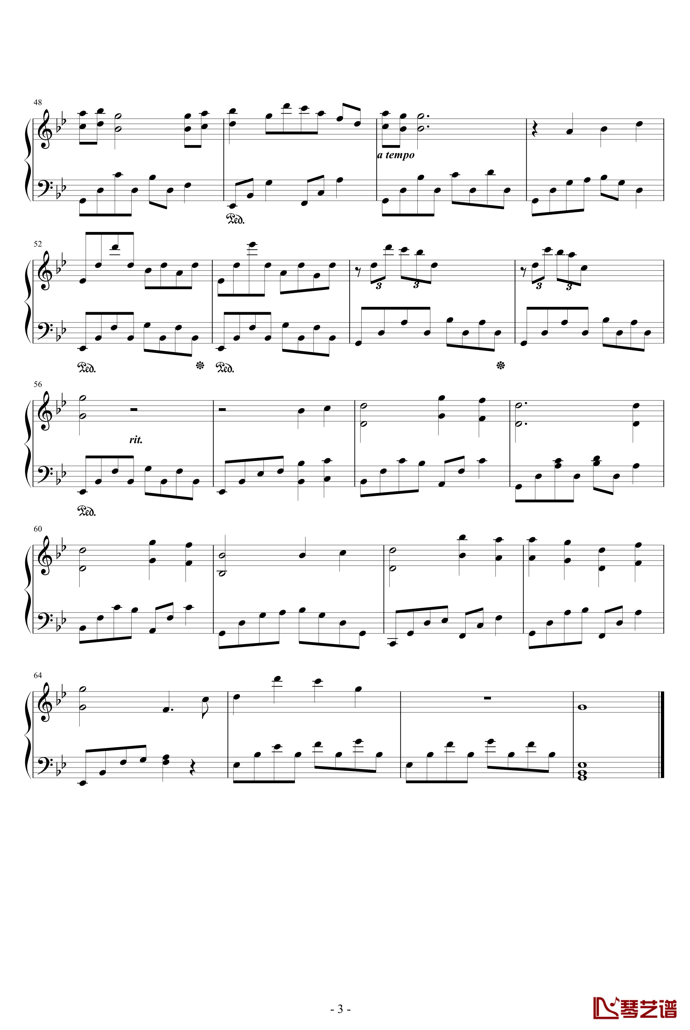 1945钢琴谱-海角七号