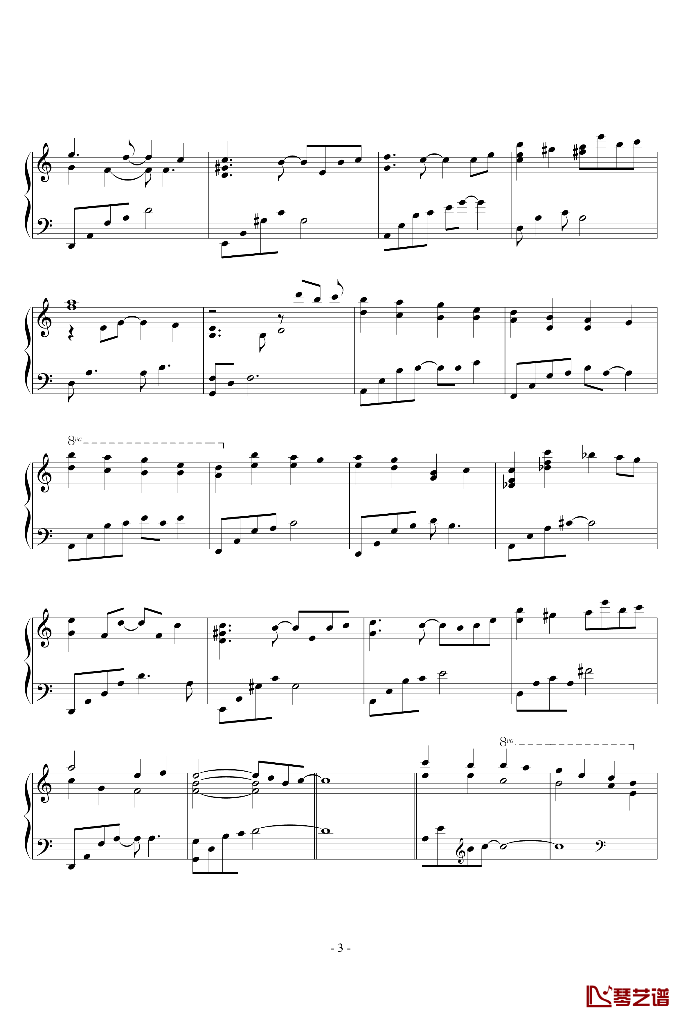 The Scenery Begins钢琴谱-Yiruma