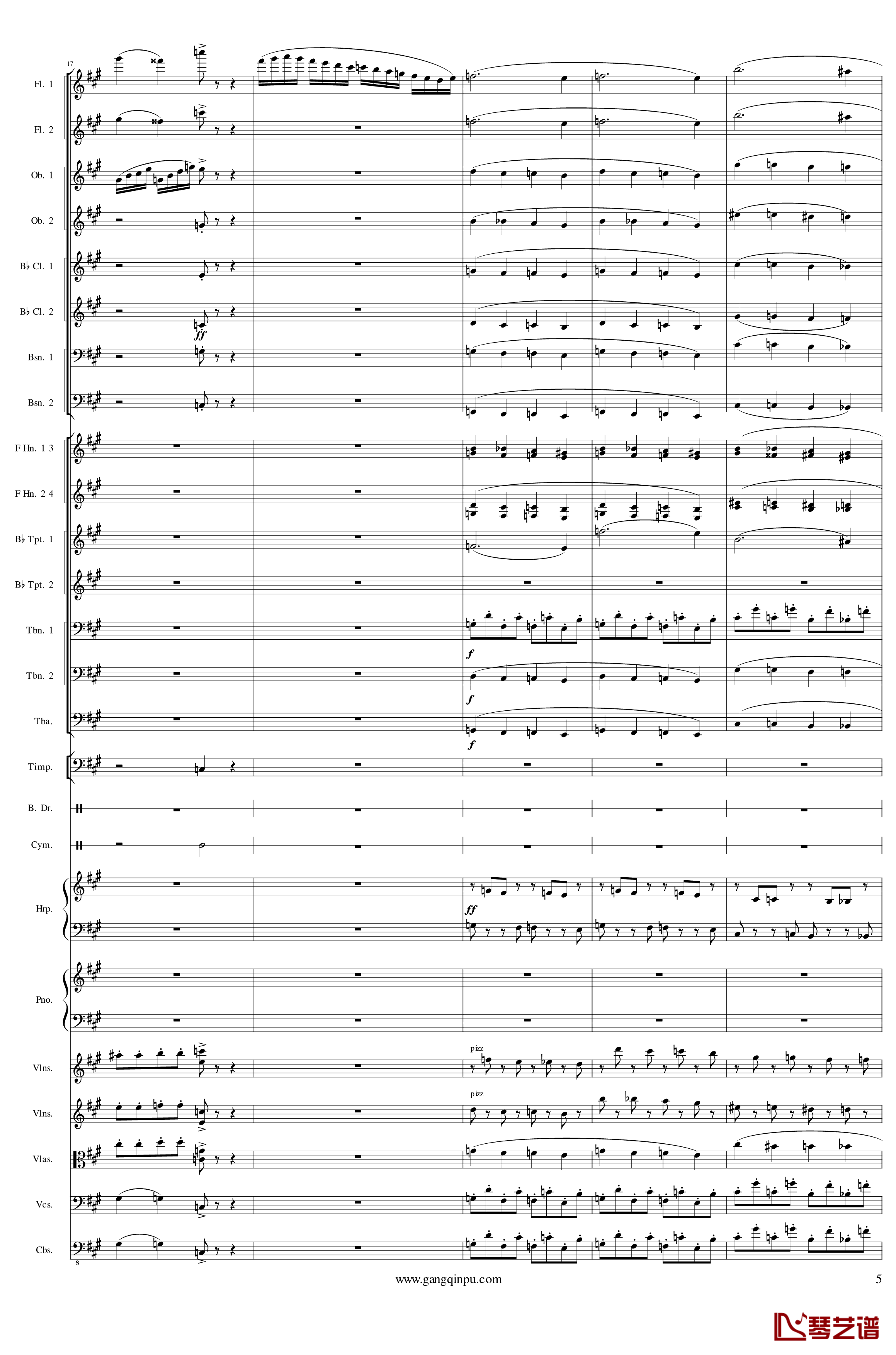 Piano Concerto No.6 in sharp F Minor Op.57 III钢琴谱-一个球